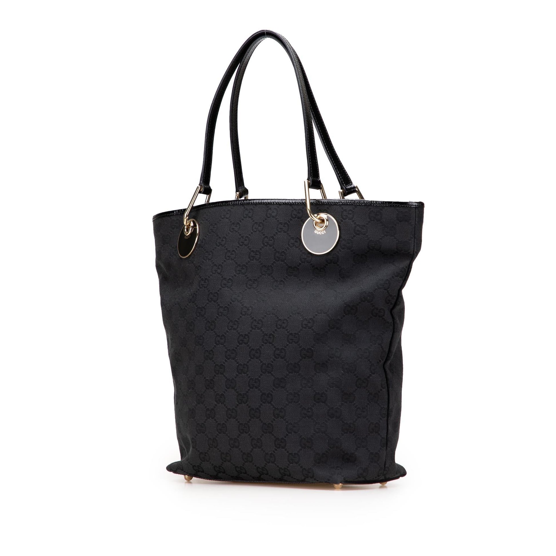 Gucci GG Eclipse Canvas Black Tote Bag Tote 3