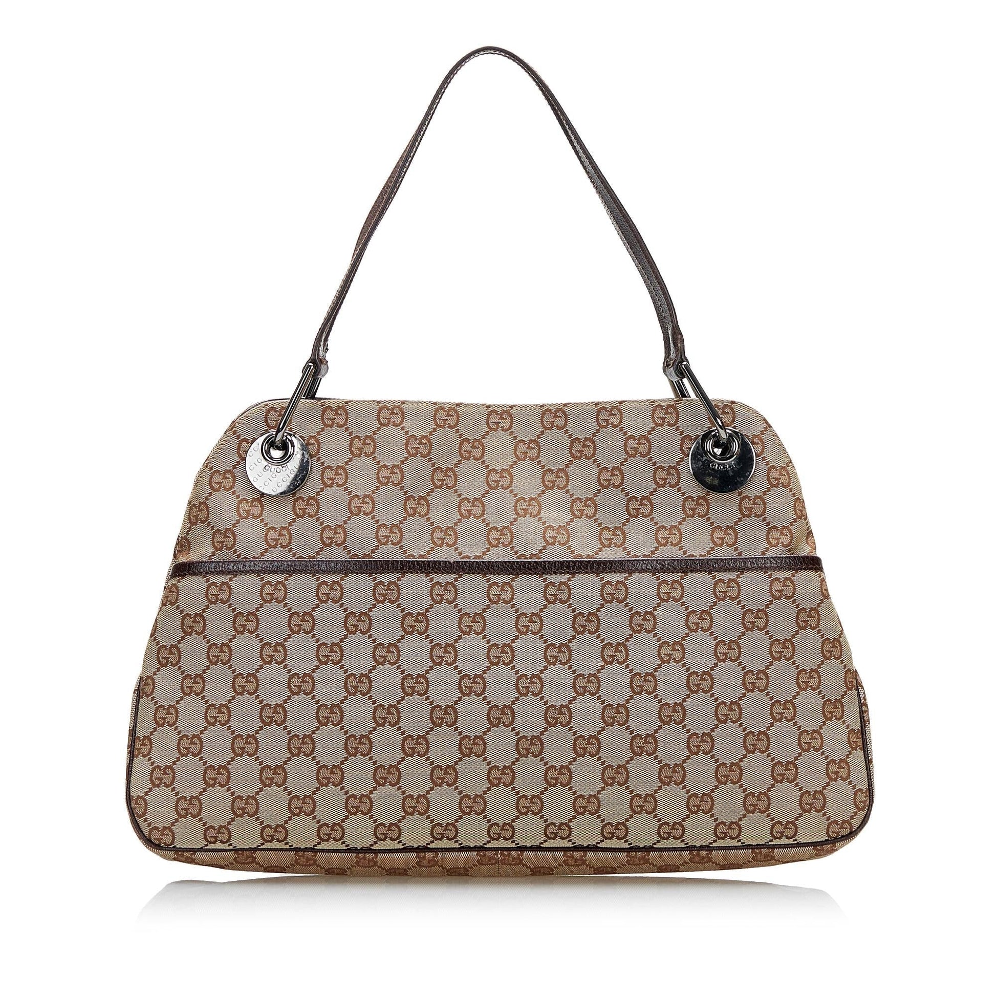 Gucci GG Eclipse SHG-A8lqxB Canvas Brown Tote Bag