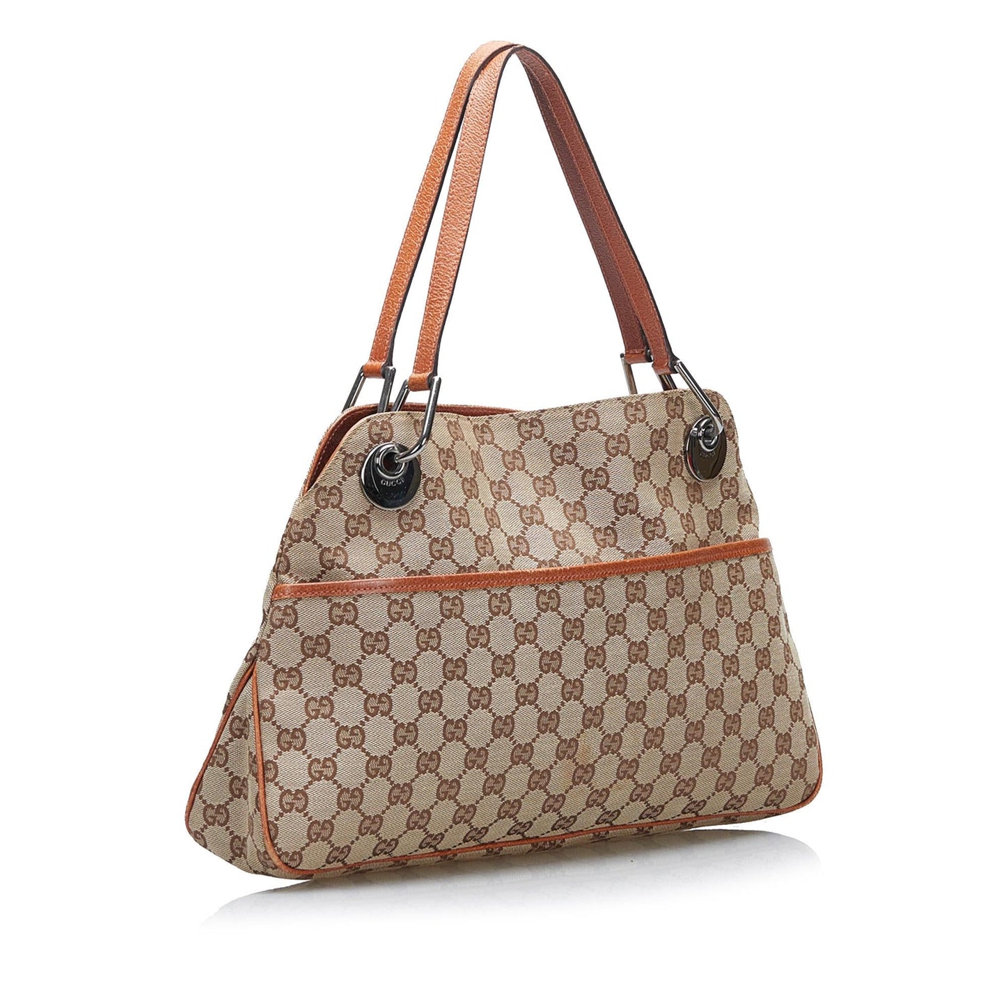Gucci GG Eclipse SHG-z1MDAc Canvas Brown Shoulder Bag
