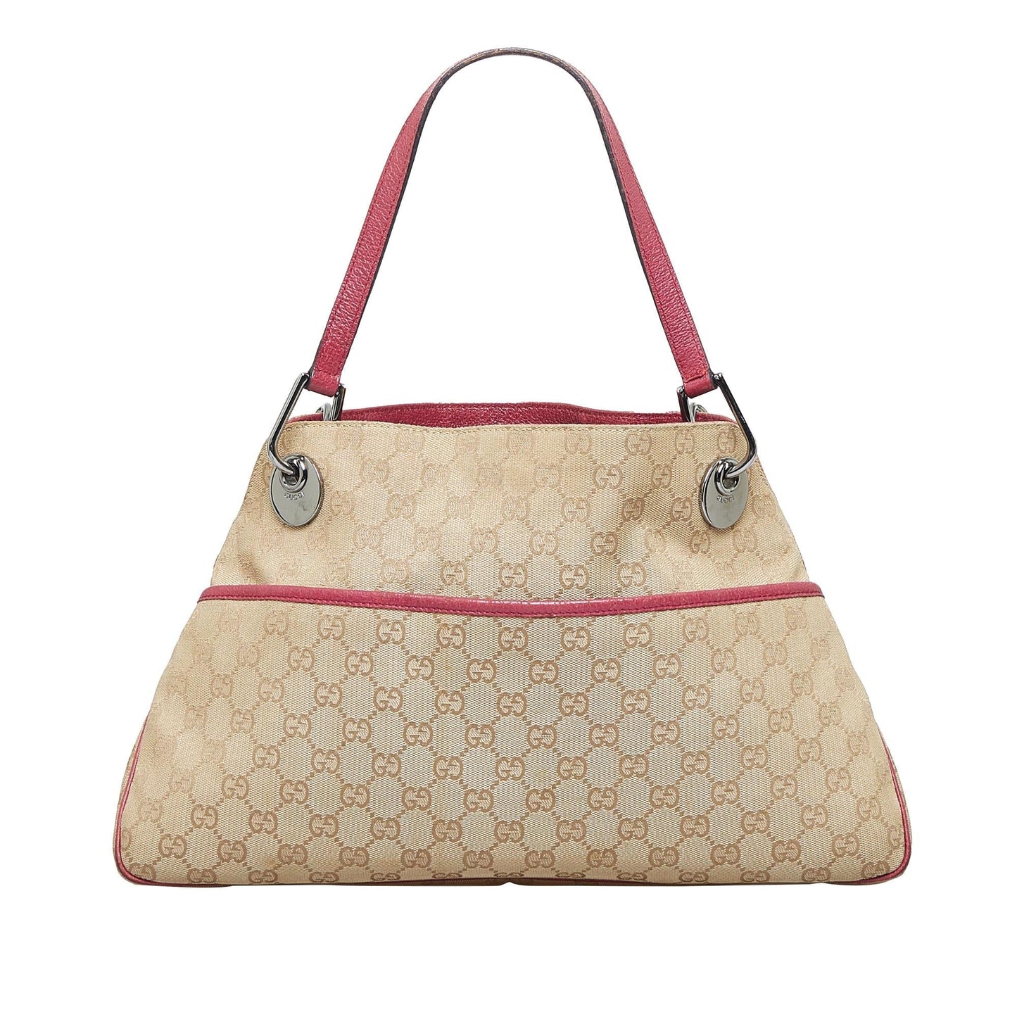 Gucci GG Eclipse SHG-aVKQgb Canvas Calf Brown Red Shoulder Bag