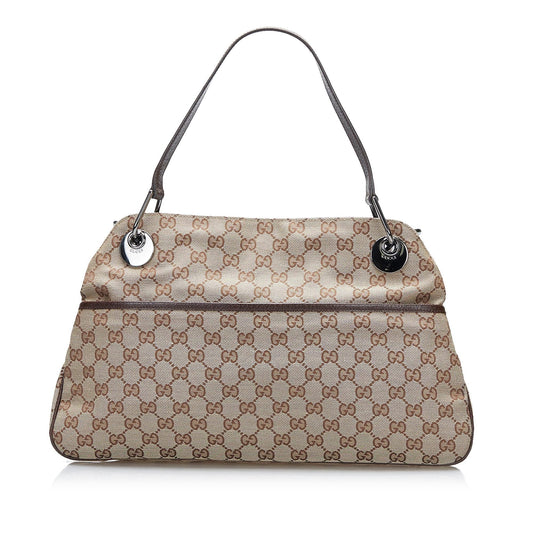 Gucci GG Eclipse SHG-KYAb17 Canvas Brown Tote Bag