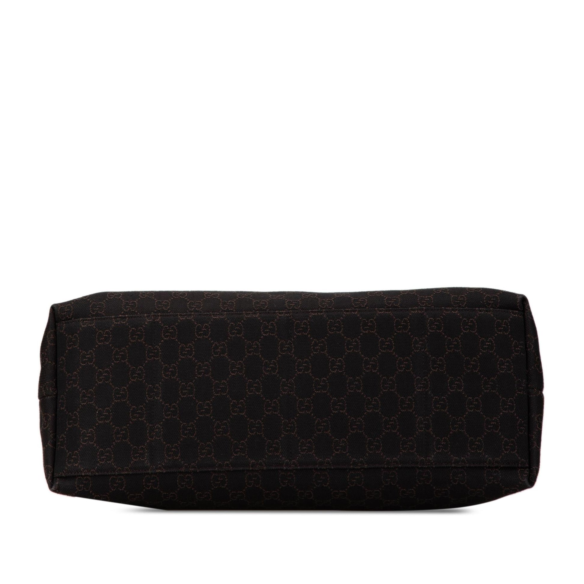 Gucci GG SHG-ekq1Cm Canvas Brown Flap Crossbody Bag