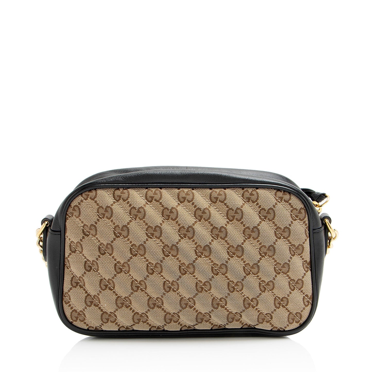 Gucci GG Marmont Matelasse Leather Canvas Black Crossbody Bag