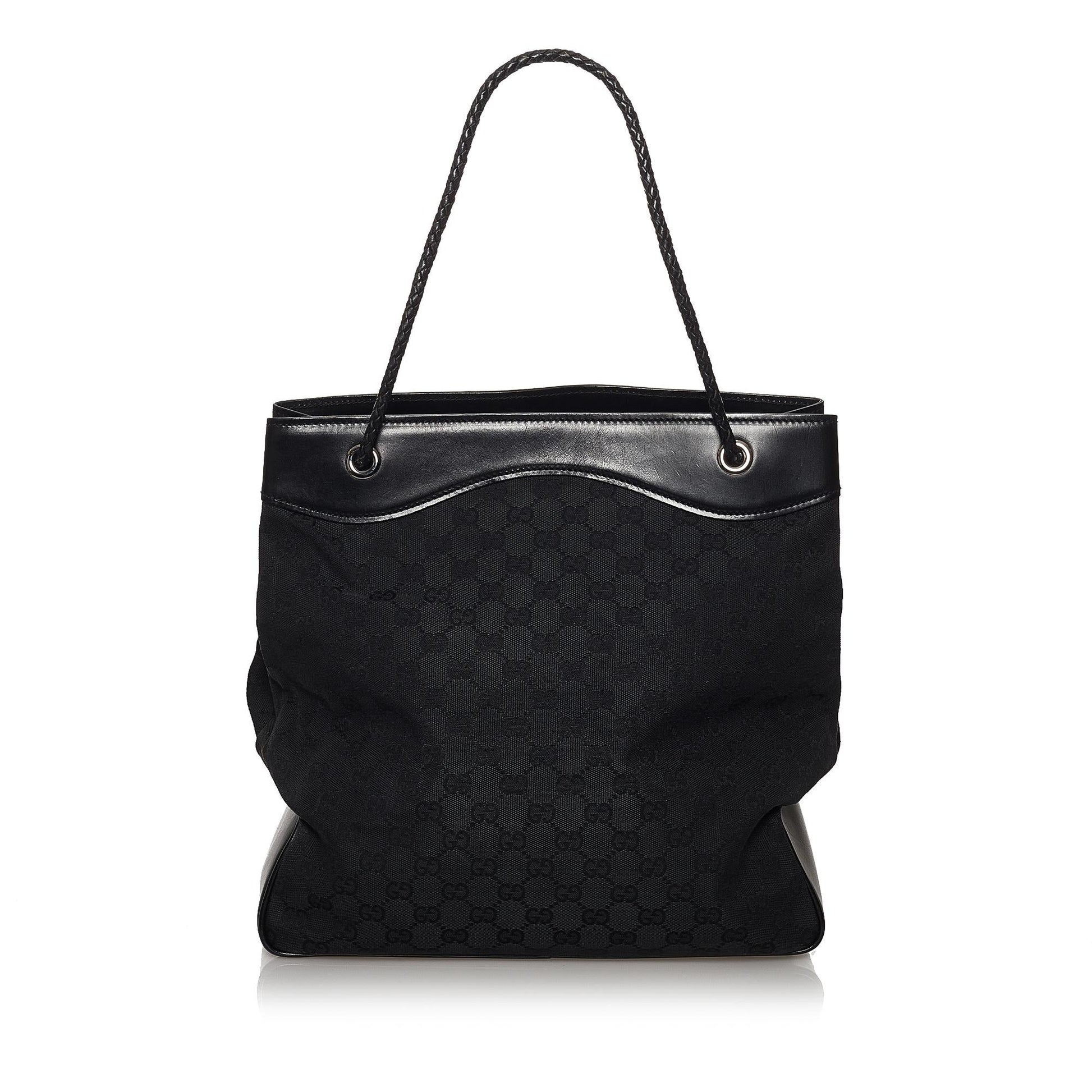 Gucci GG Gifford SHG Canvas Black Tote Bag 4