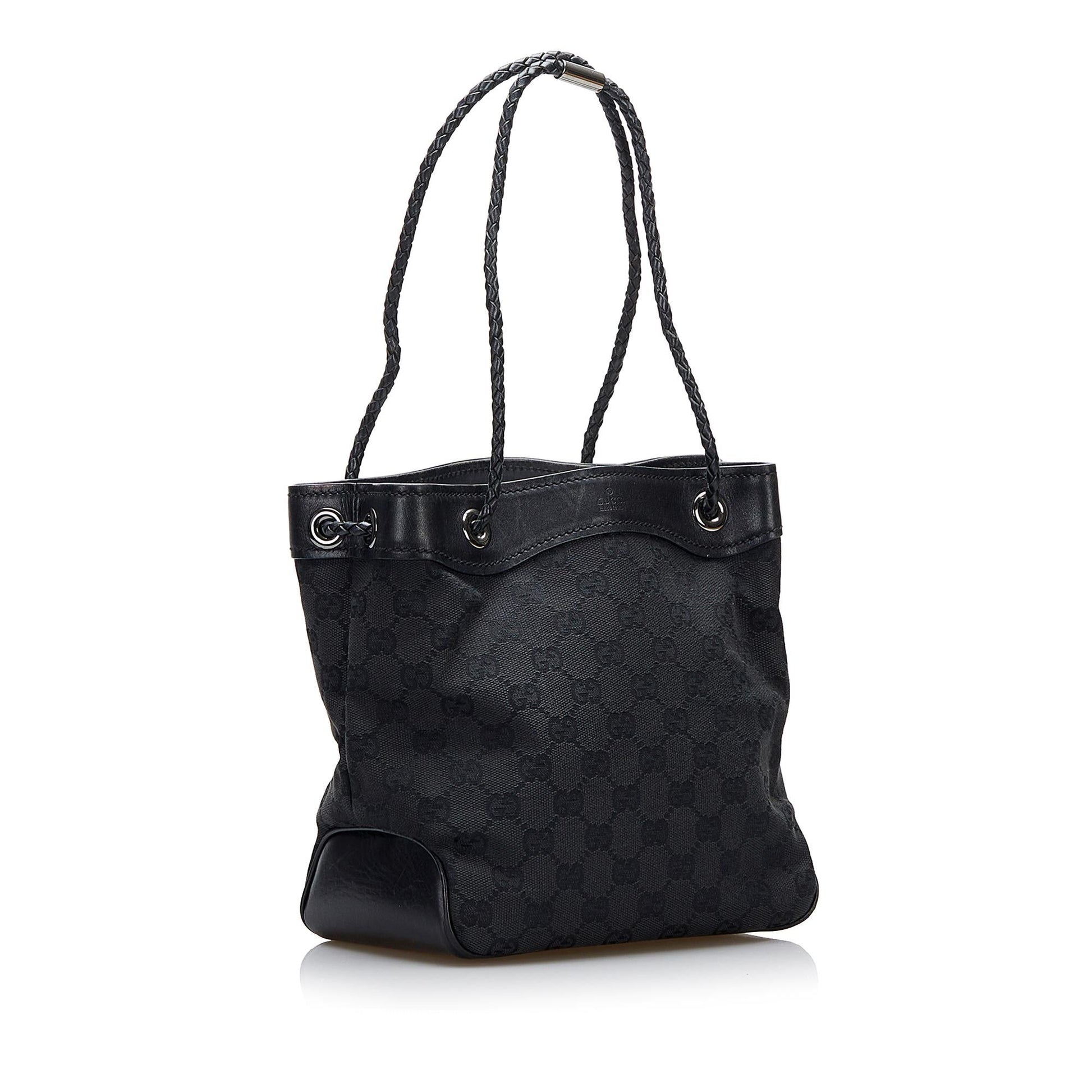 Gucci GG Gifford SHG-jjXEE4 Canvas Black Tote Bag