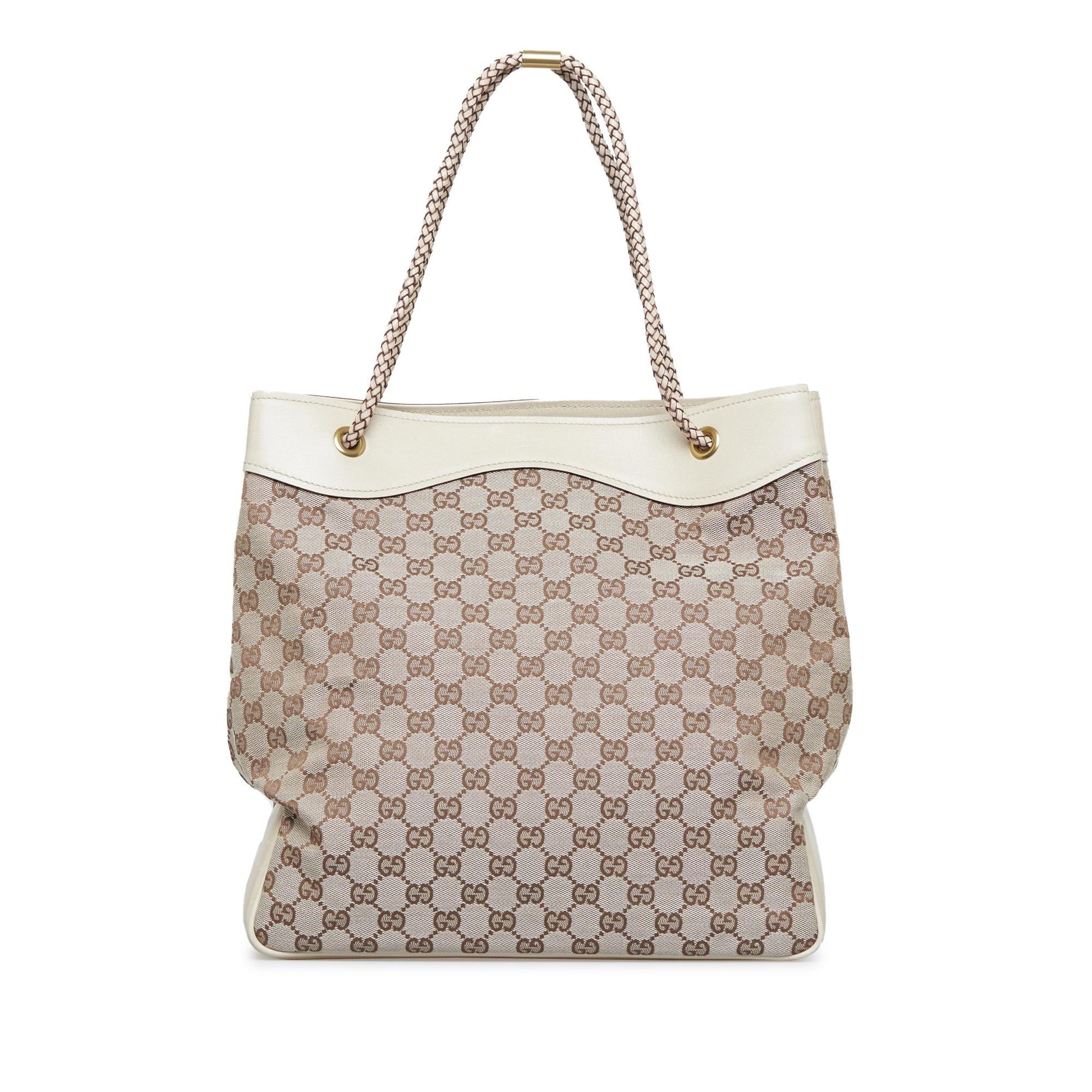 Gucci GG Gifford SHG-6 A3x Canvas Brown Tote Bag