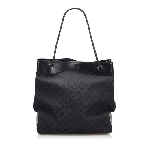 Gucci GG Gifford SHG-jZnCv0 Canvas Calf Black Tote Bag