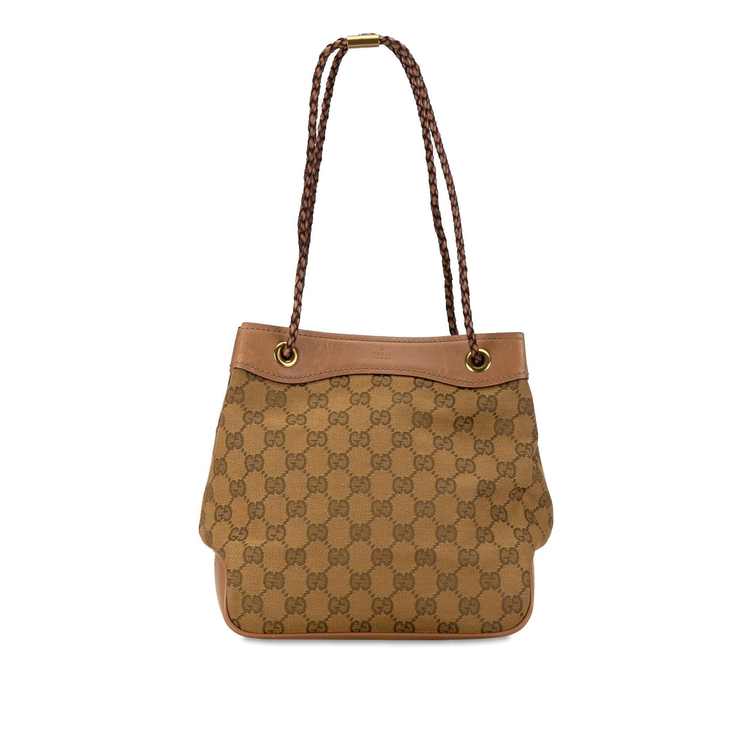 Gucci GG Gifford SHG-gXh9Pv Canvas Calf Brown Tote Bag