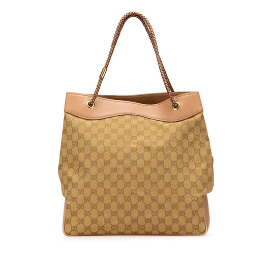 Gucci GG Gifford Canvas Calf Orange Tote Bag