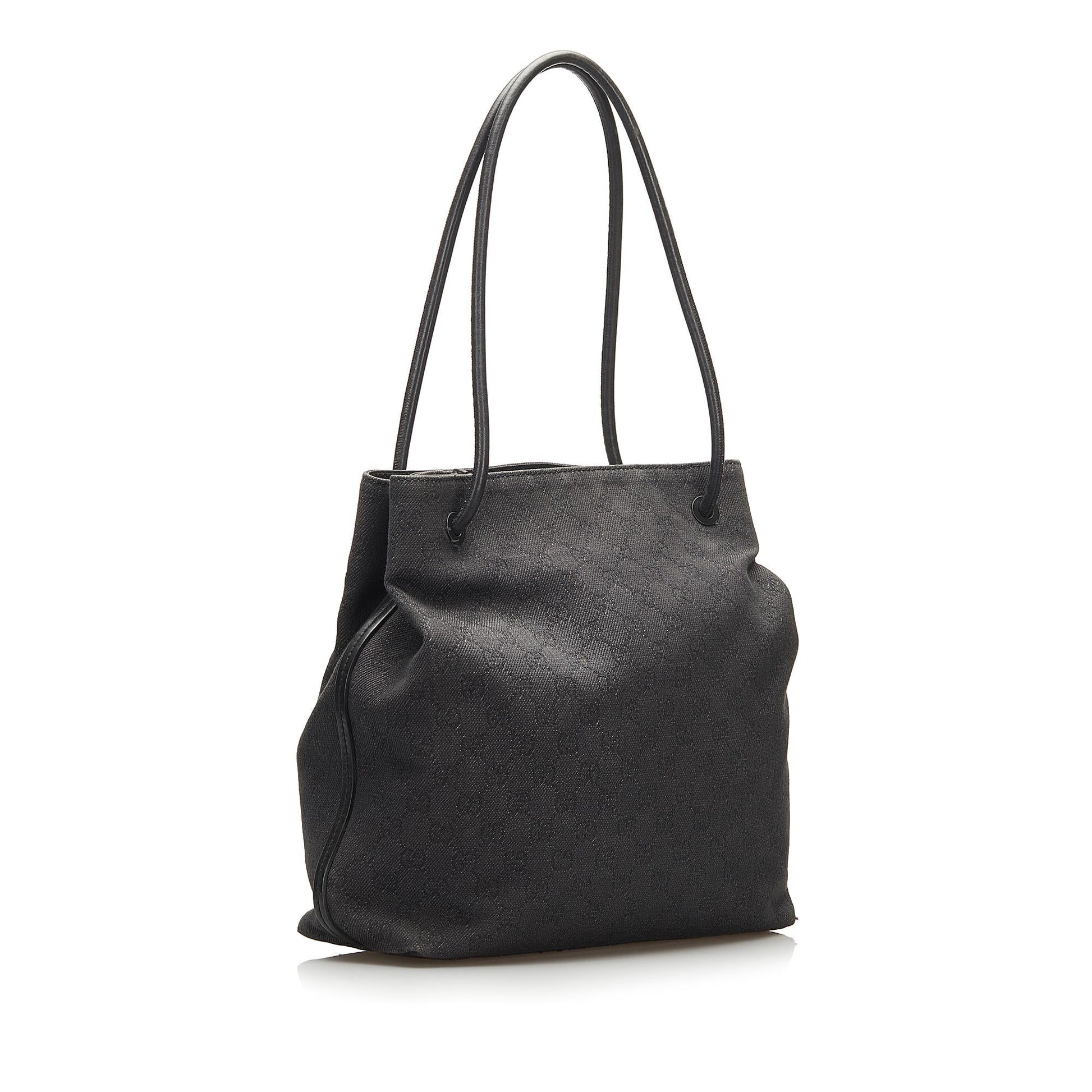Gucci GG Gifford SHG Canvas Black Tote Bag Gifford Shg