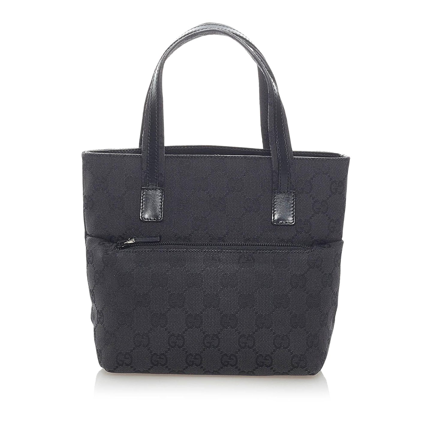 Gucci GG SHG Canvas Black Satchel Bag 4