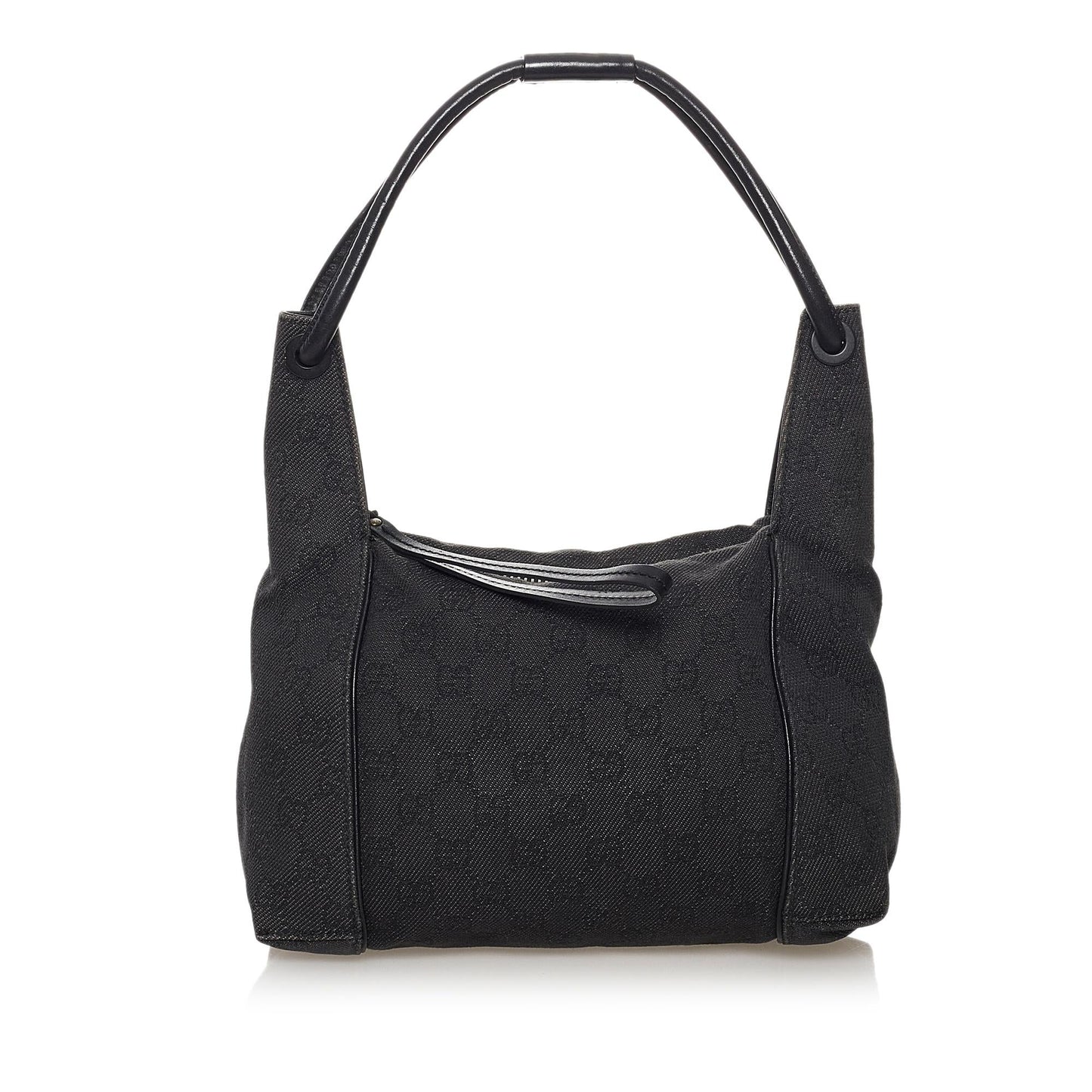 Gucci GG SHG Canvas Black Satchel Bag 6