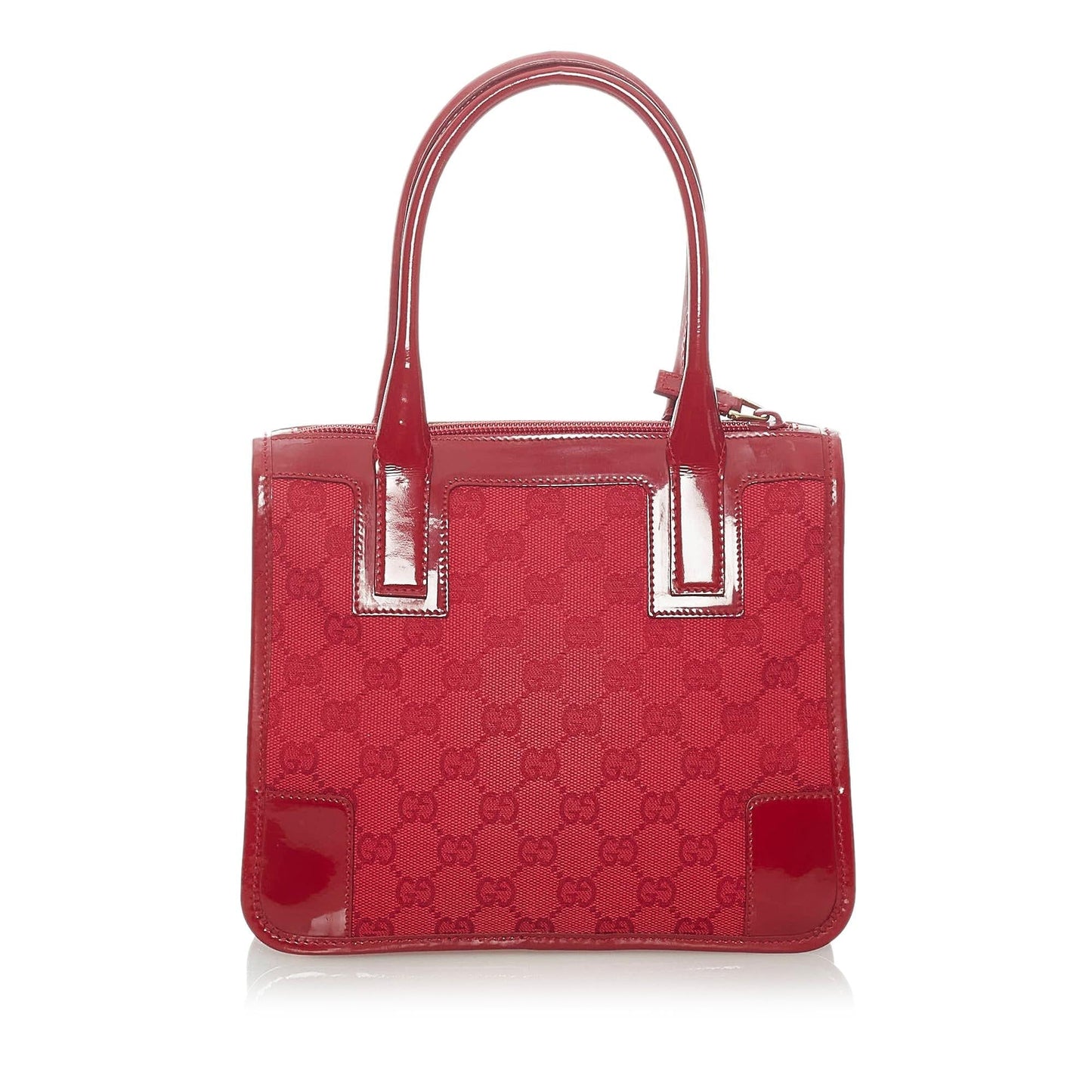 Gucci GG SHG Canvas Red Satchel Bag