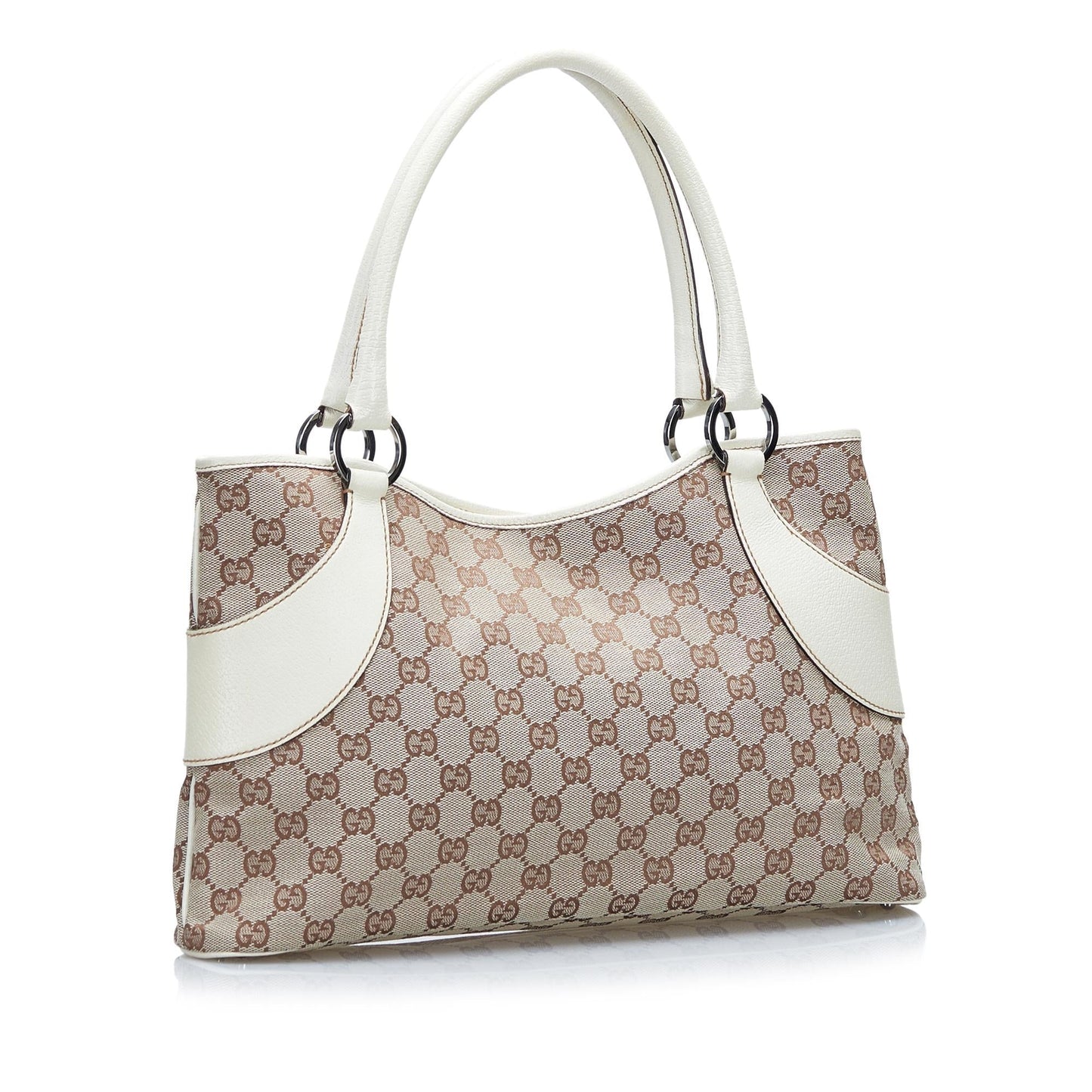 Gucci GG SHG-iwEBJf Canvas Brown Satchel Bag
