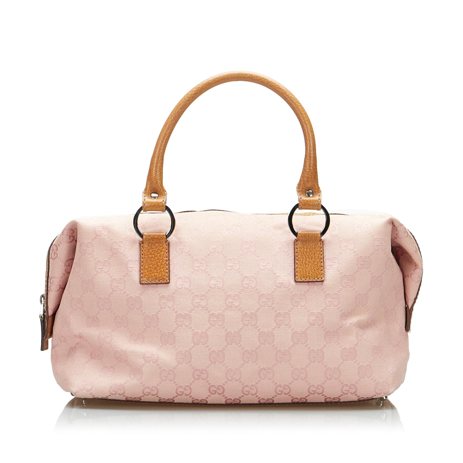 Gucci GG SHG-niBxXU Canvas Pink Satchel Bag