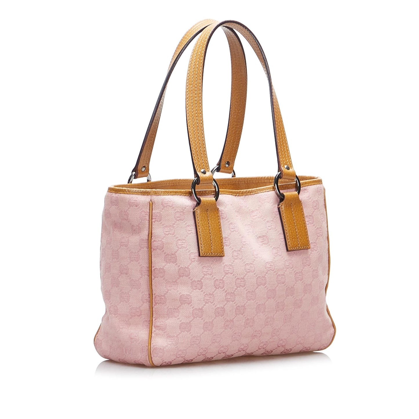 Gucci GG SHG-2J57W9 Canvas Pink Satchel Bag
