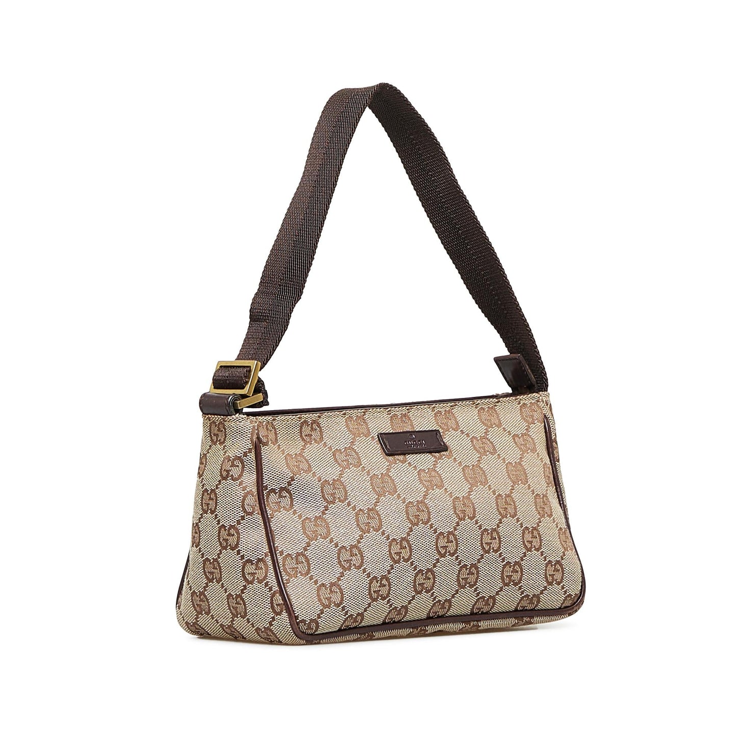 Gucci GG SHG-lMPceG Canvas Brown Satchel Bag