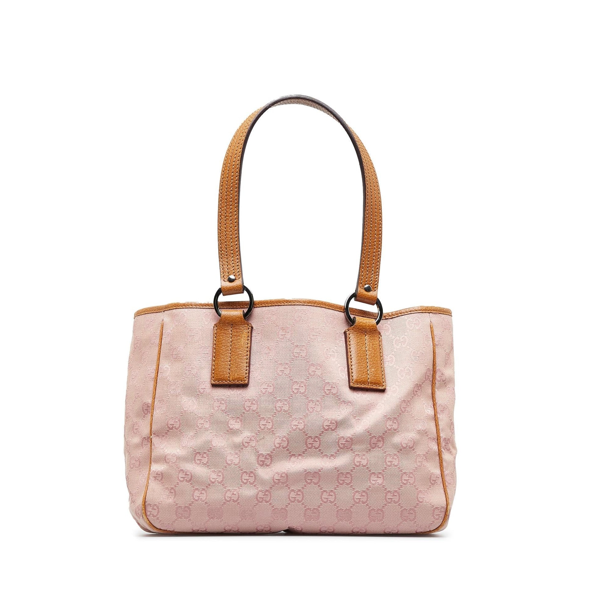 Gucci GG SHG-1nZwwg Canvas Pink Satchel Bag