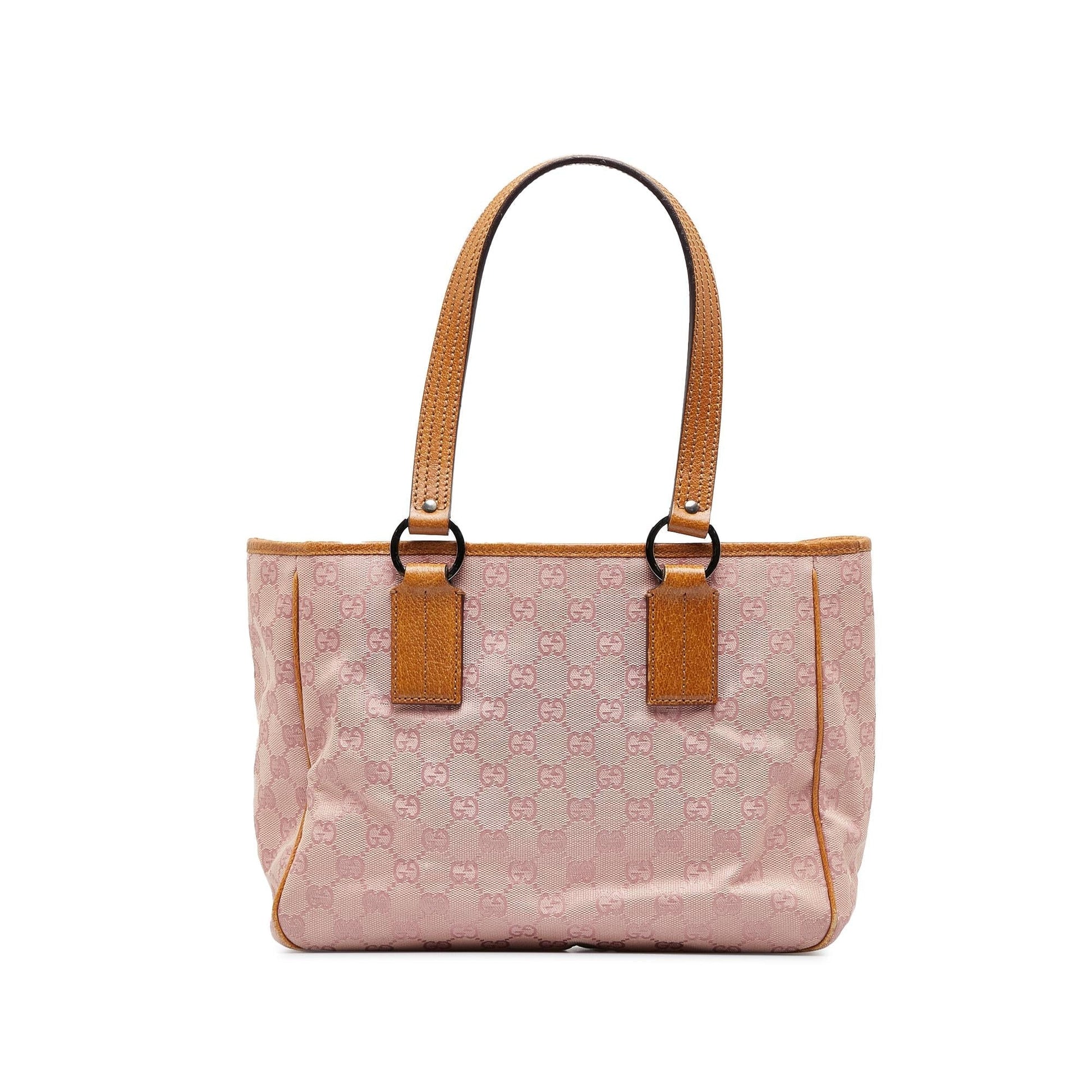 Gucci GG SHG-1nZwwg Canvas Pink Satchel Bag