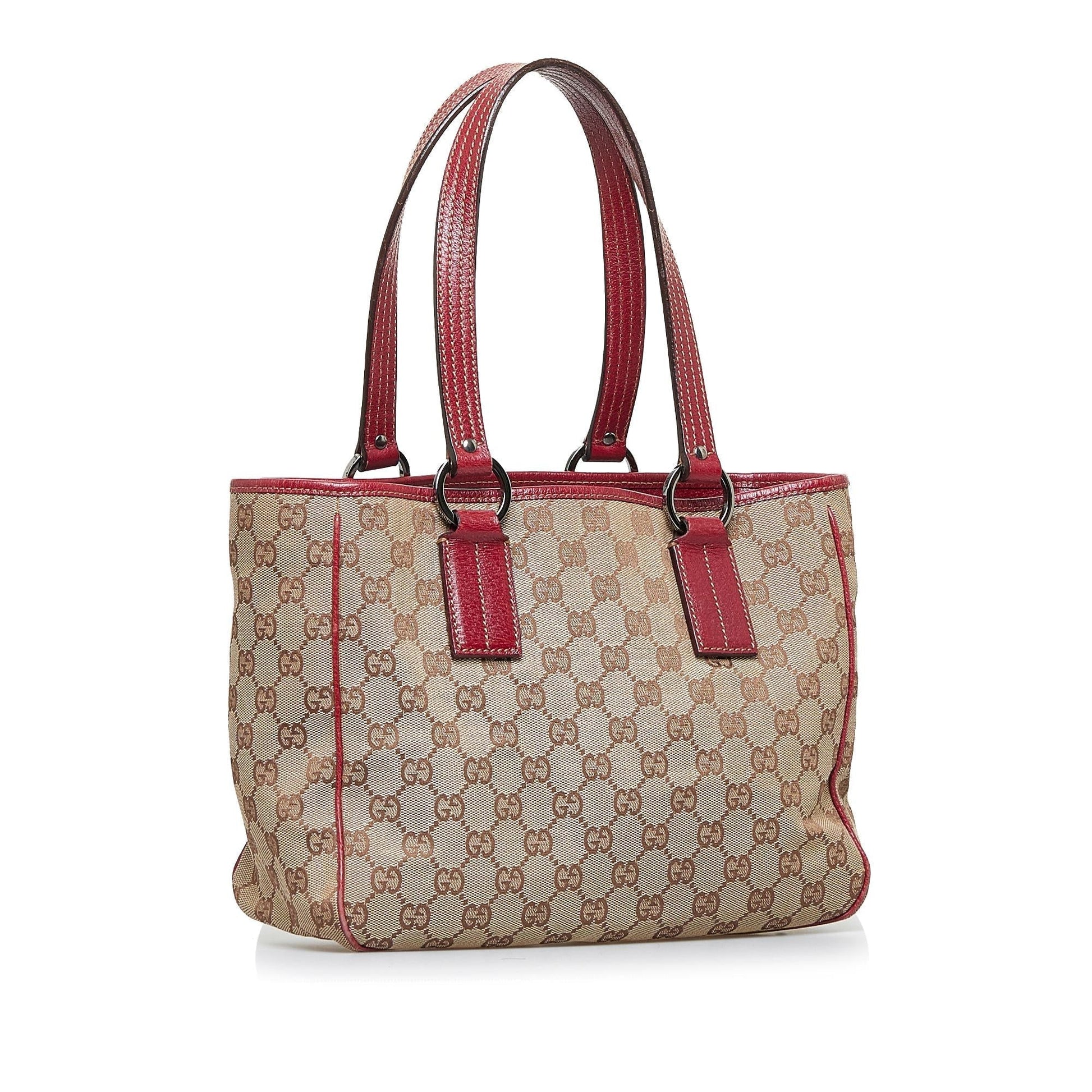 Gucci GG SHG-3HRiME Canvas Brown Satchel Bag