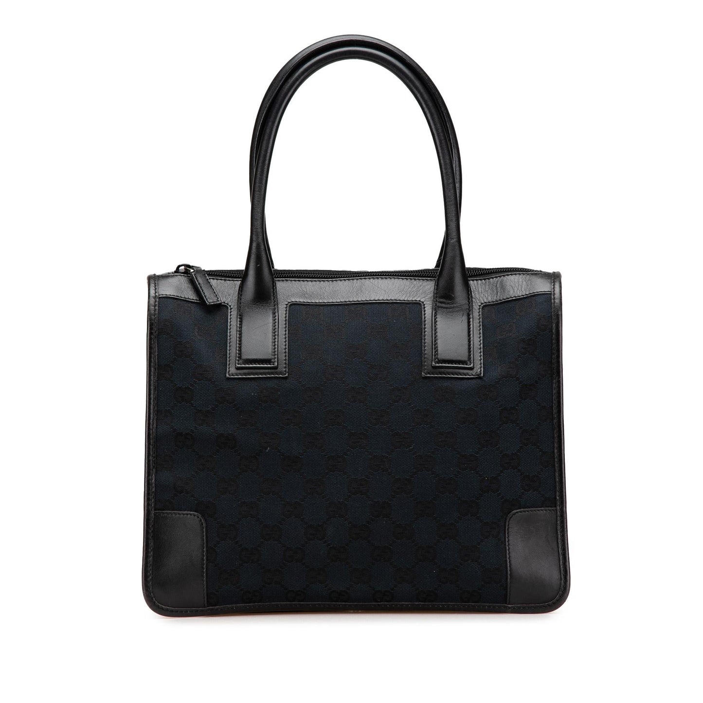 Gucci GG Canvas Blue Satchel Bag