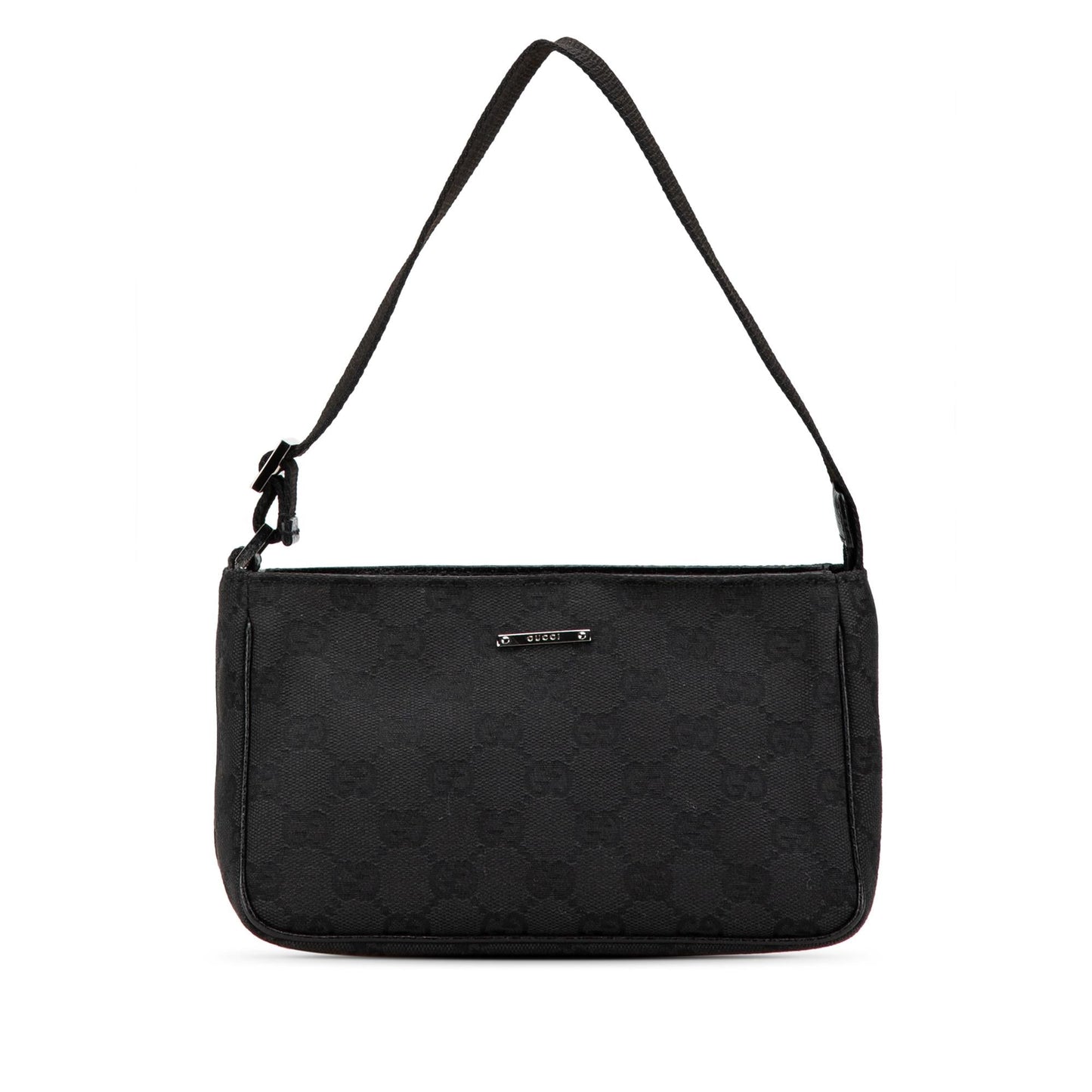 Gucci GG Canvas Black Satchel Bag