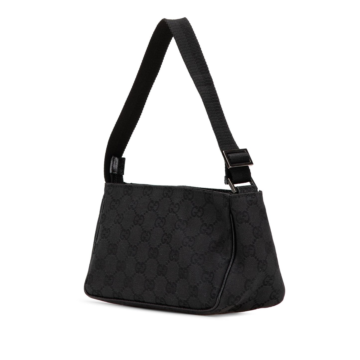 Gucci GG Canvas Black Satchel Bag