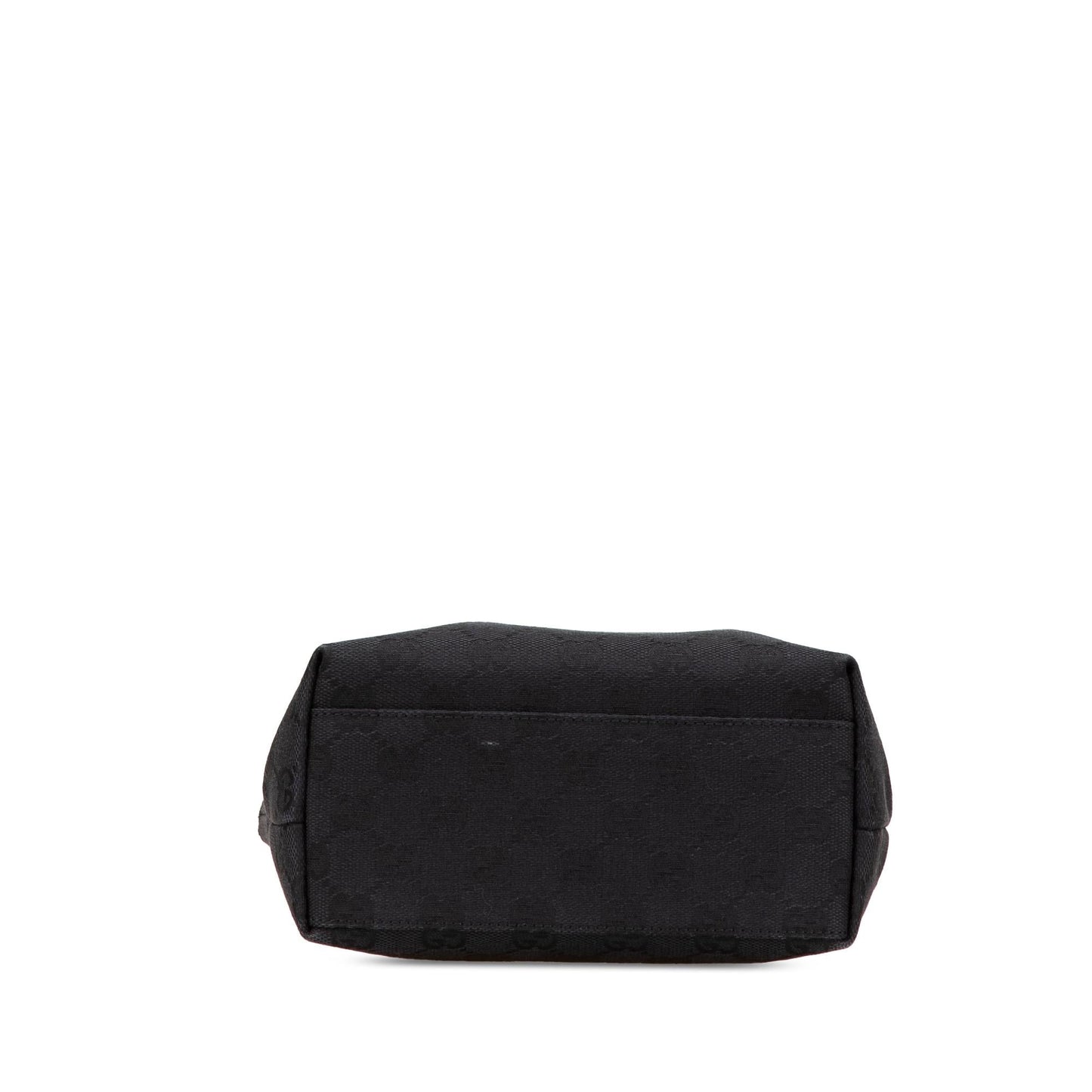 Gucci GG Canvas Calf Black Satchel Bag Handbag 5