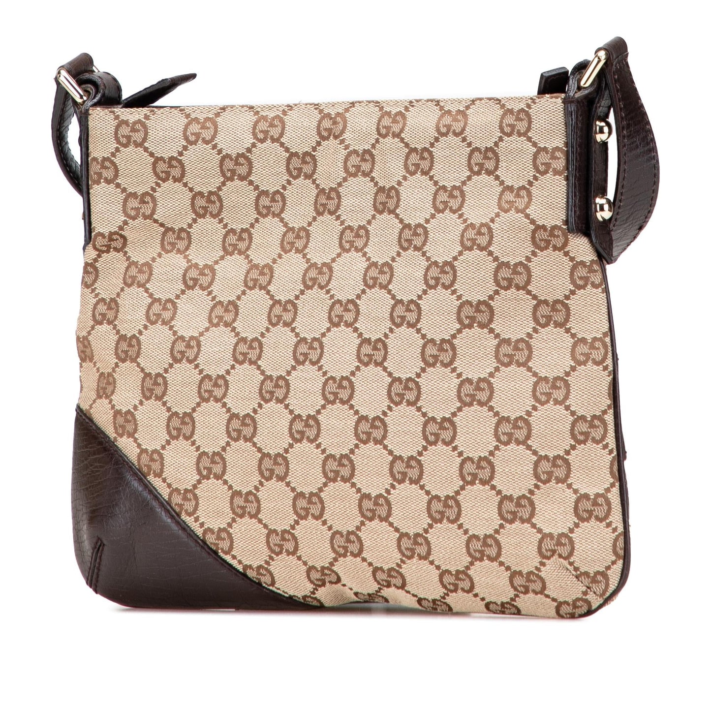 Gucci GG Hasler Web Canvas Brown Crossbody Bag Crossbody 2
