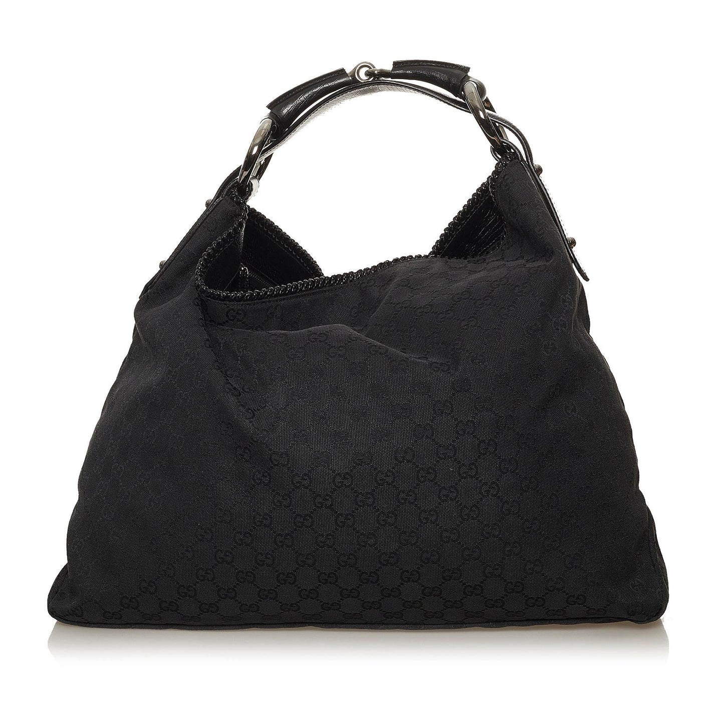 Gucci GG SHG Canvas Calf Black Shoulder Bag 4