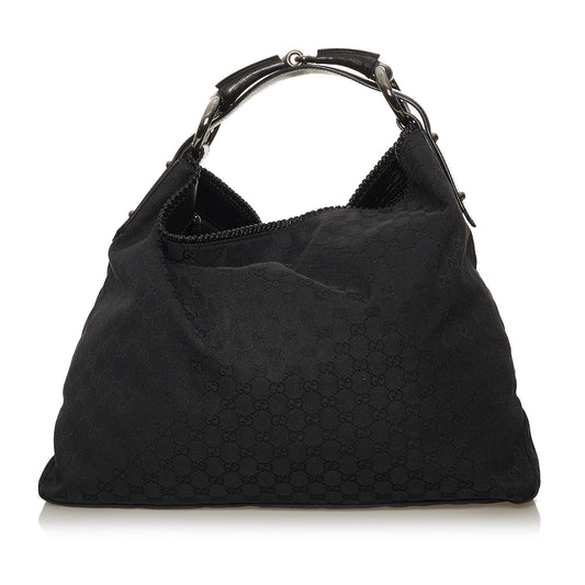 Gucci GG SHG Canvas Calf Black Shoulder Bag 4
