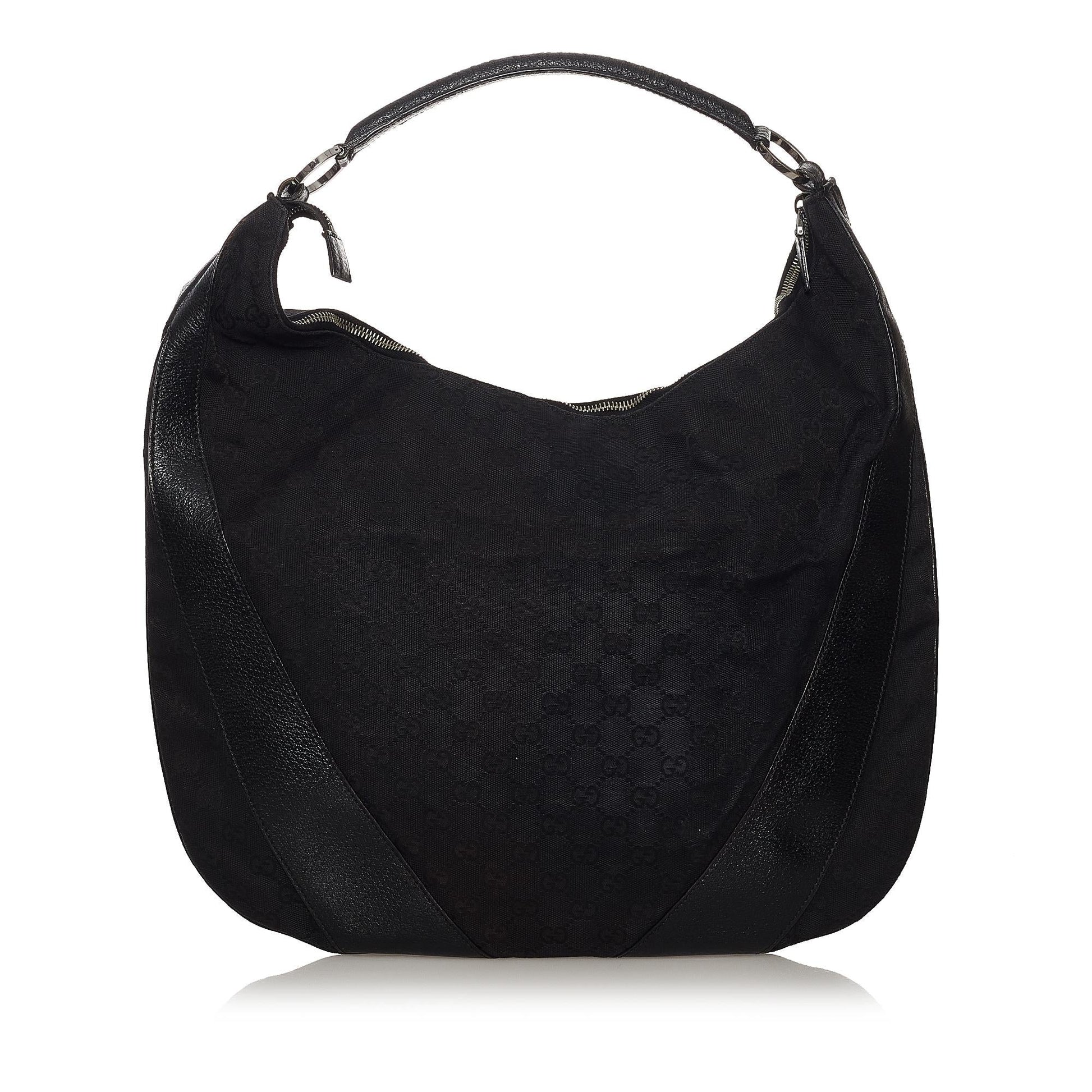 Gucci GG SHG Canvas Calf Black Shoulder Bag