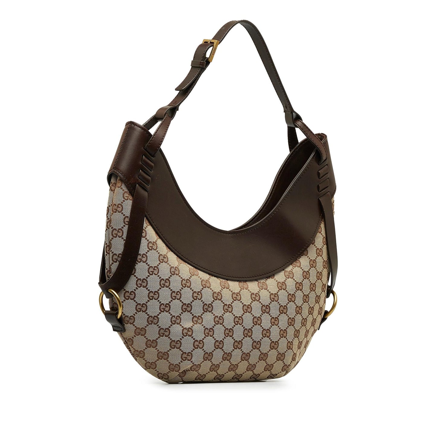 Gucci GG SHG-A9kewN Canvas Brown Shoulder Bag