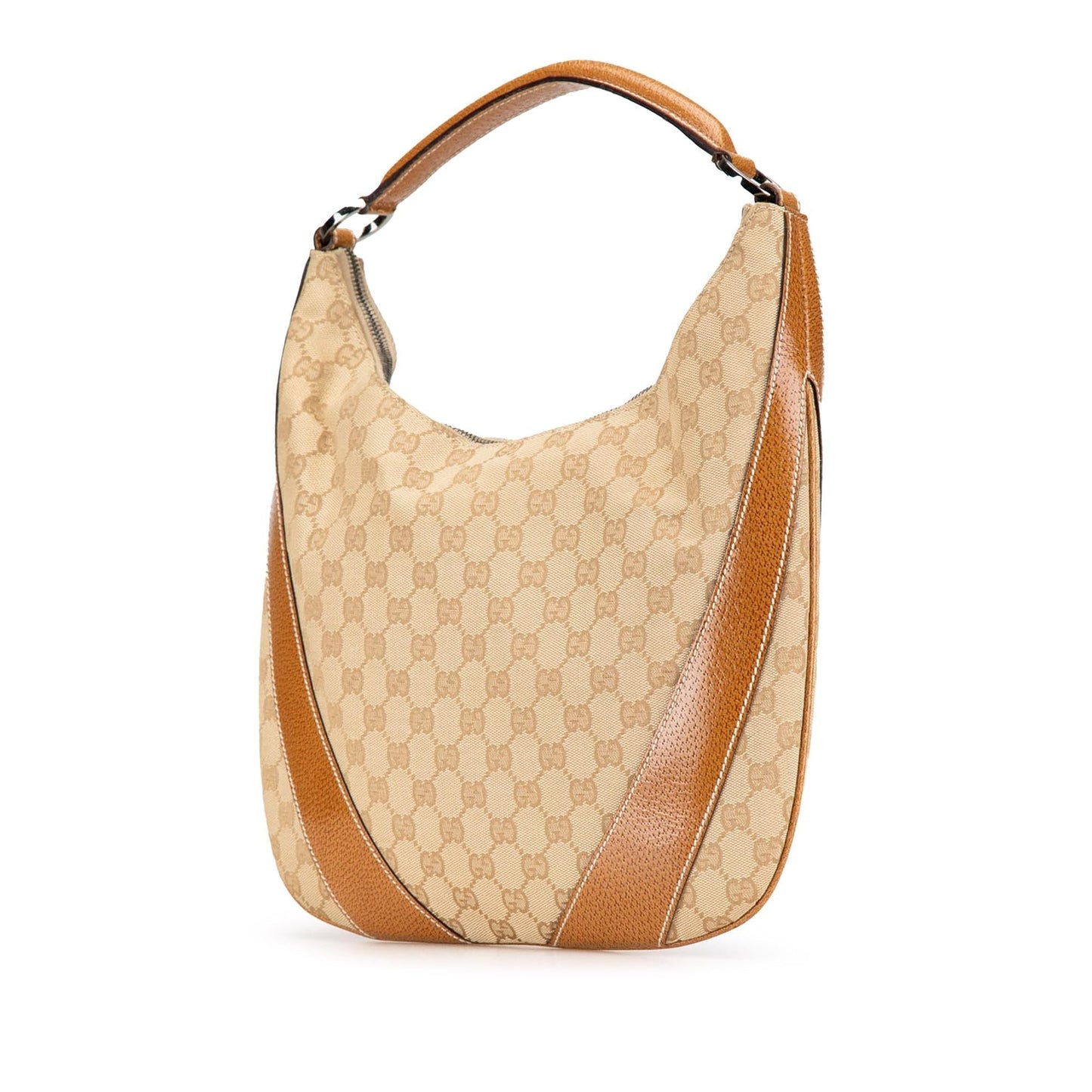 Gucci GG SHG-9mA5AW Canvas Brown Shoulder Bag