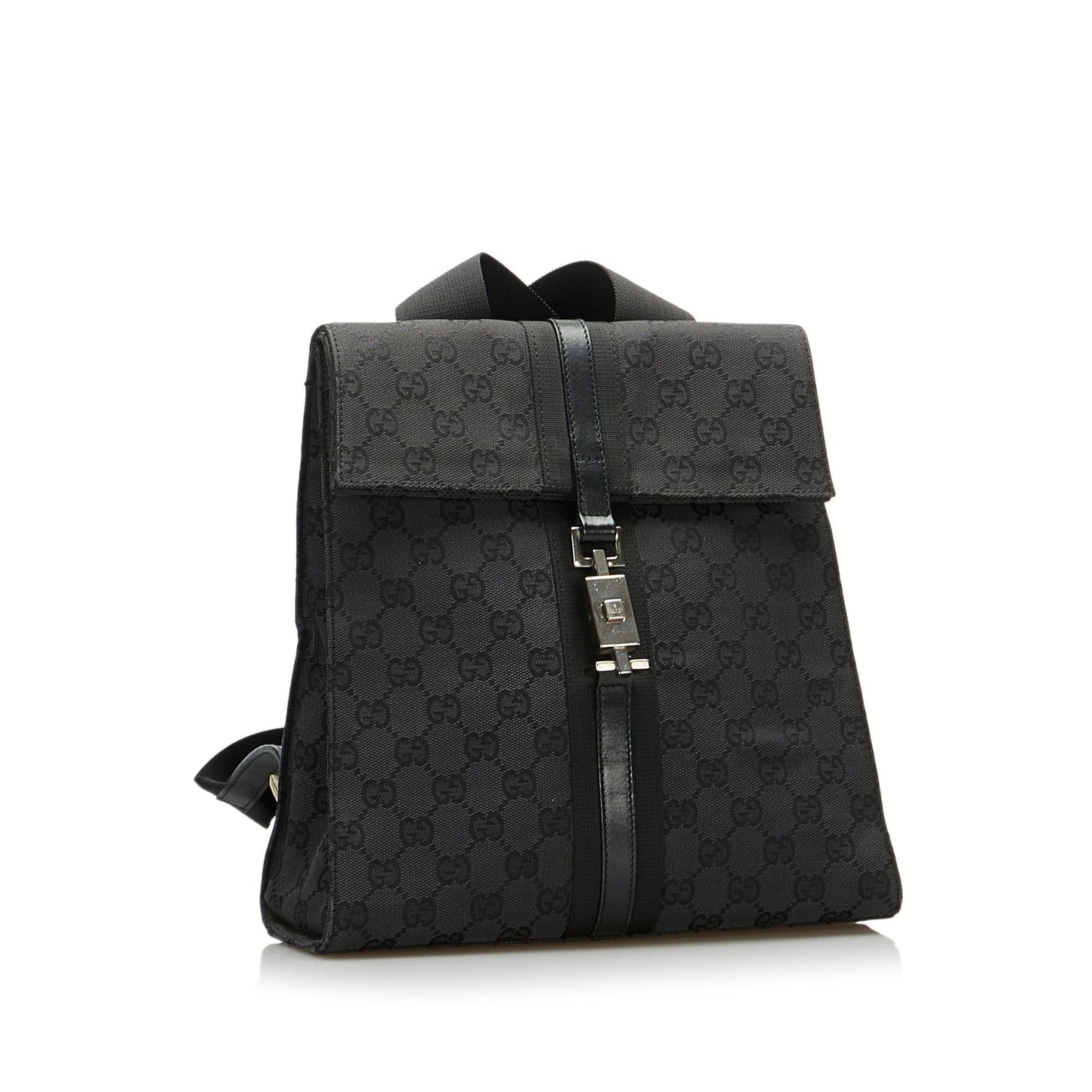 Gucci GG Jackie Backpack SHG-b8tDCh Canvas Black