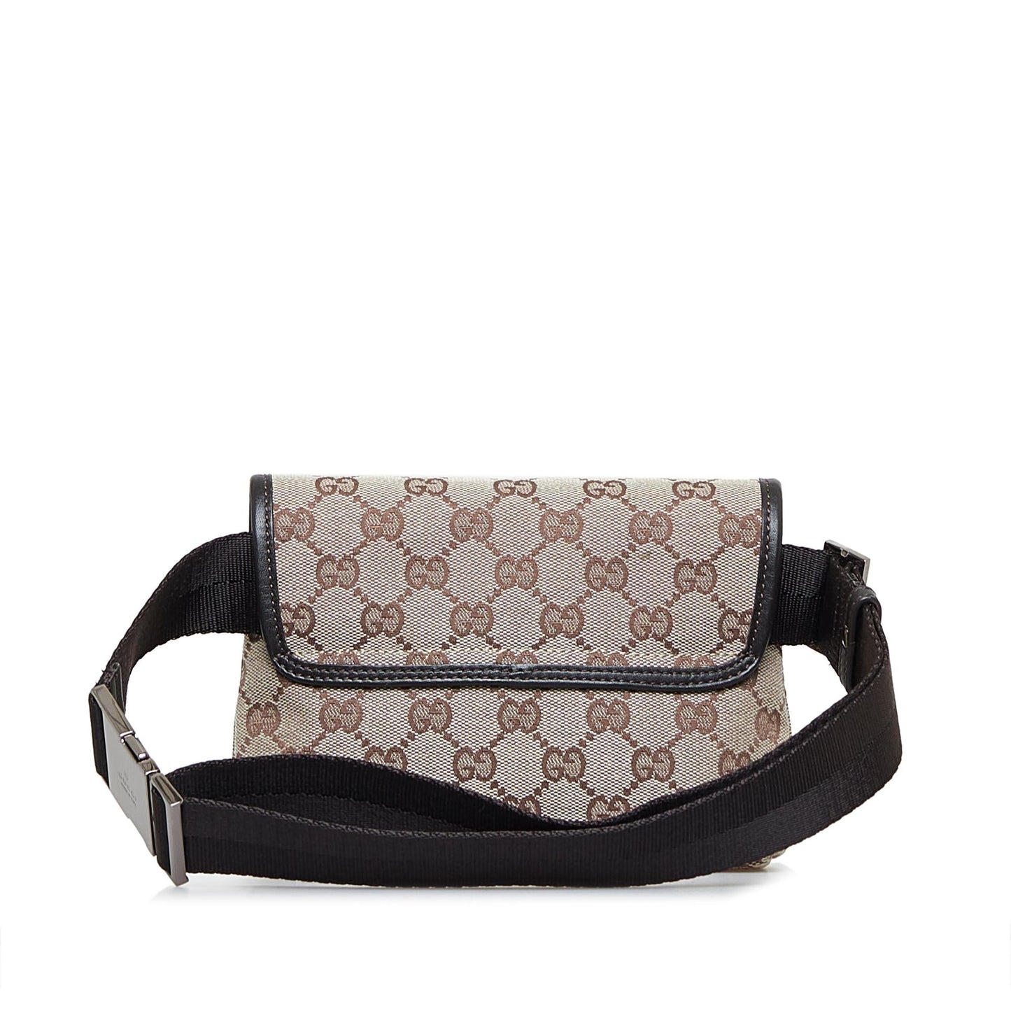 Gucci GG Jackie Belt SHG-ccWQz1 Canvas Calf Brown Accessory