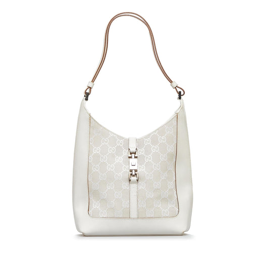 Gucci GG Jackie SHG-m7c9Cb Canvas Brown Shoulder Bag