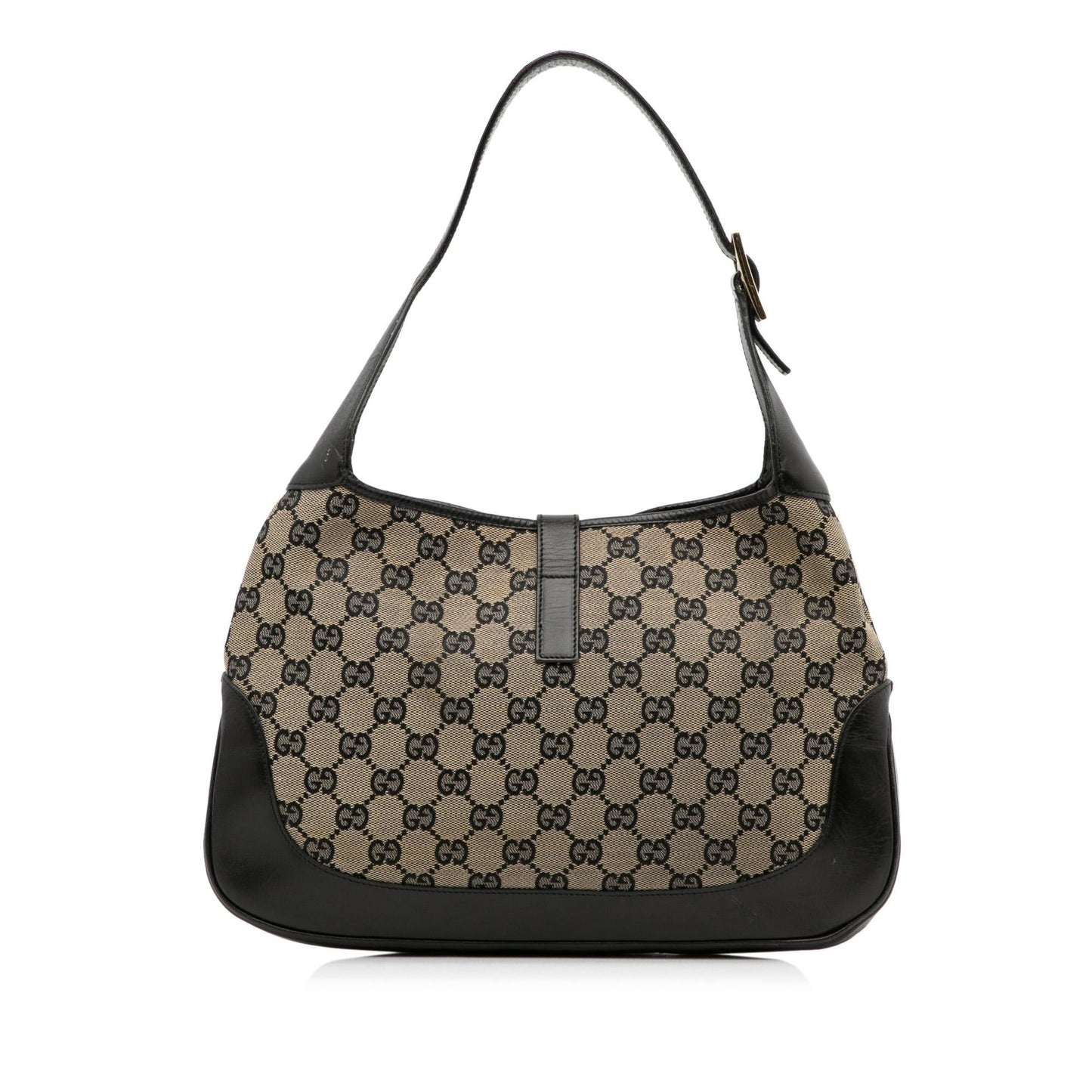 Gucci GG Jackie SHG-FXTd0W Canvas Brown Shoulder Bag