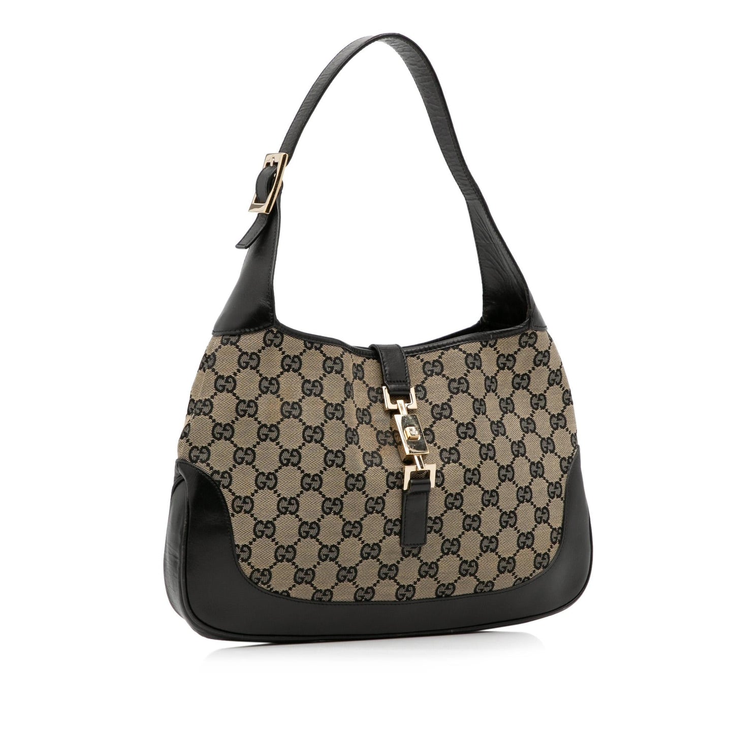 Gucci GG Jackie SHG-FXTd0W Canvas Brown Shoulder Bag