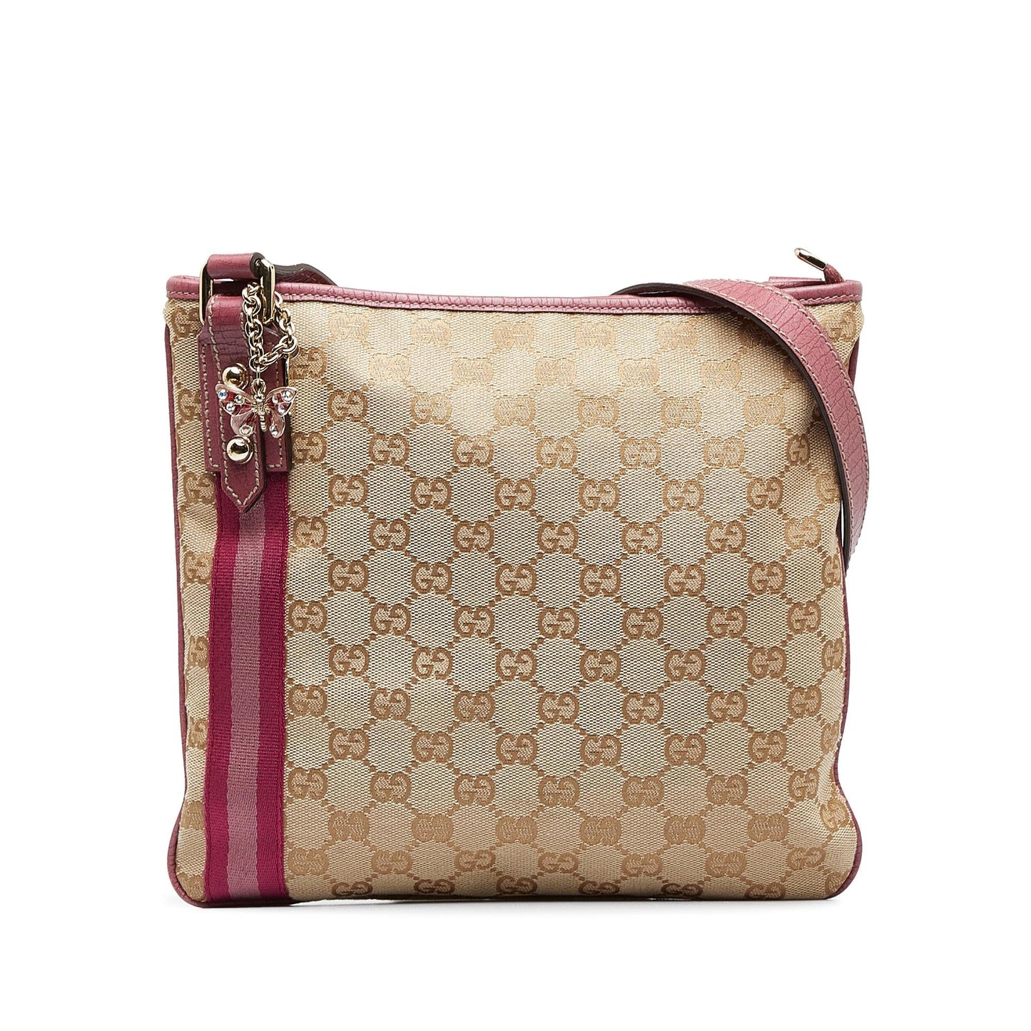 Gucci GG Jolicoeur SHG-HdKVjm Canvas Brown Crossbody Bag