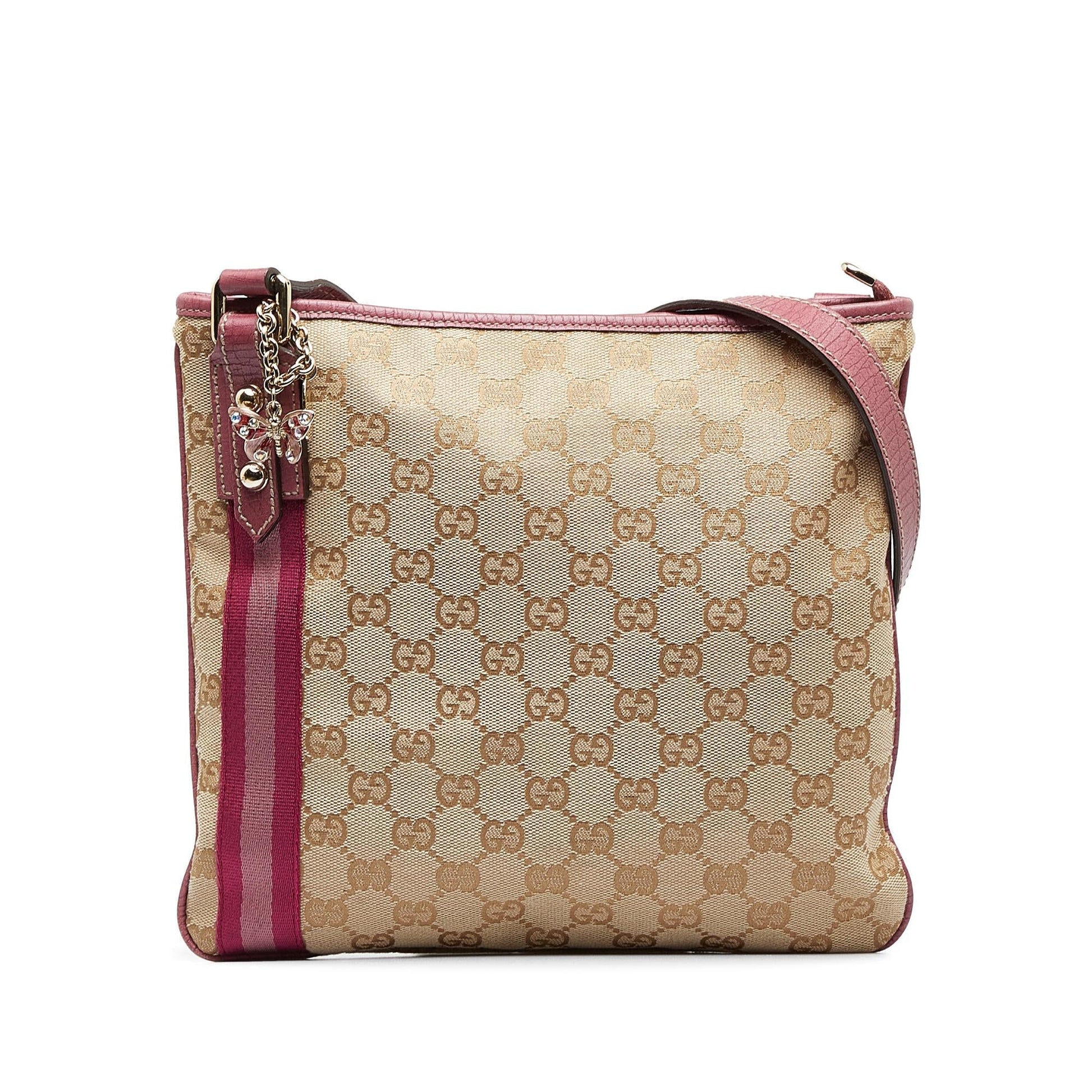 Gucci GG Jolicoeur SHG-HdKVjm Canvas Brown Crossbody Bag