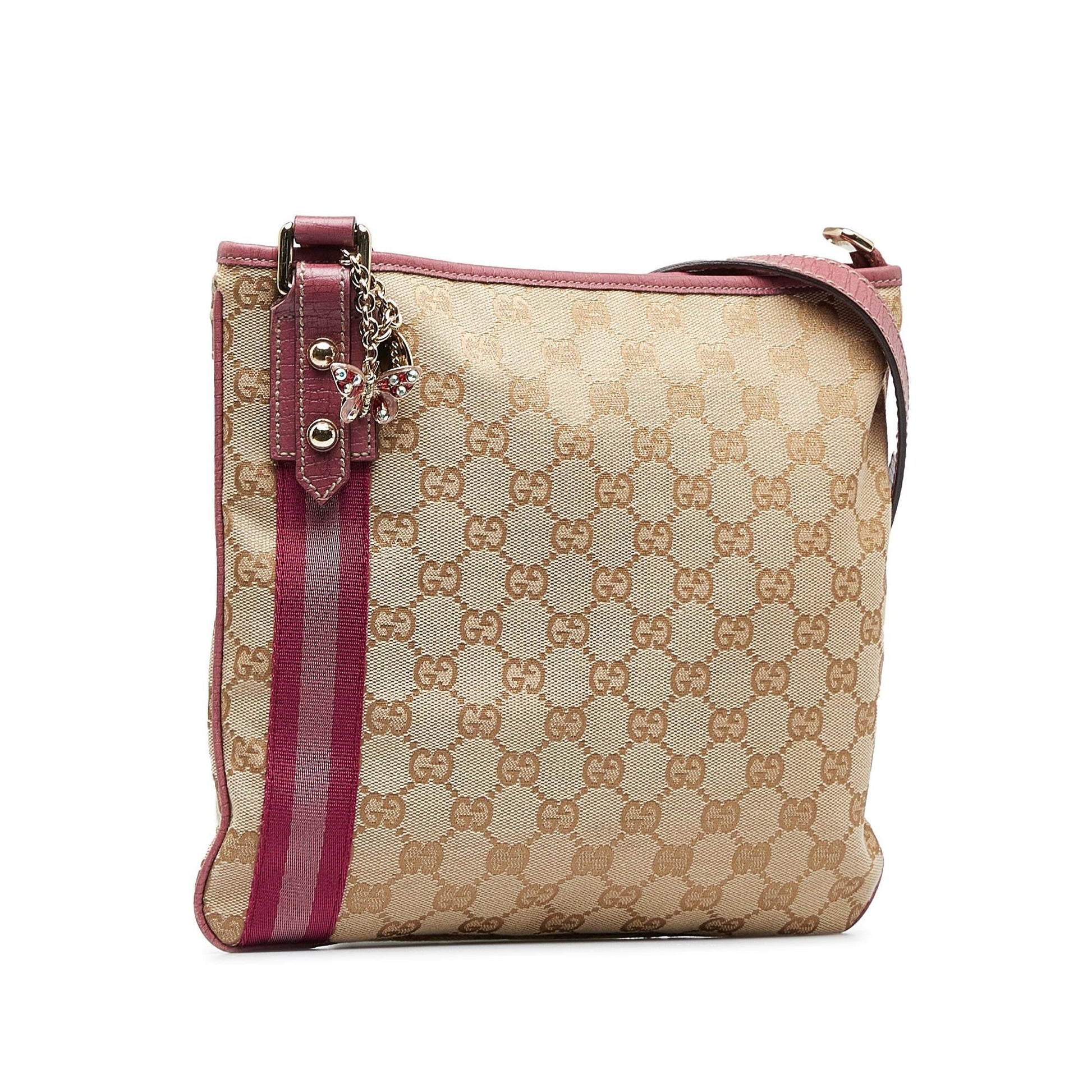 Gucci GG Jolicoeur SHG-HdKVjm Canvas Brown Crossbody Bag