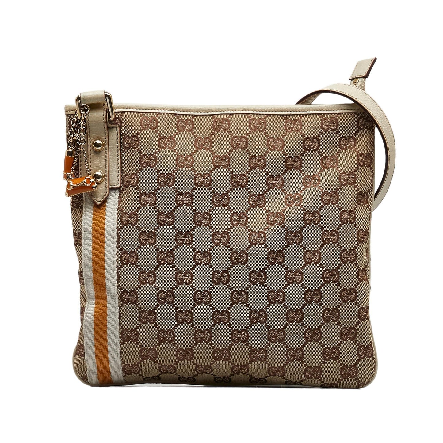 Gucci GG Jolicoeur SHG-mSVWxI Canvas Brown Crossbody Bag