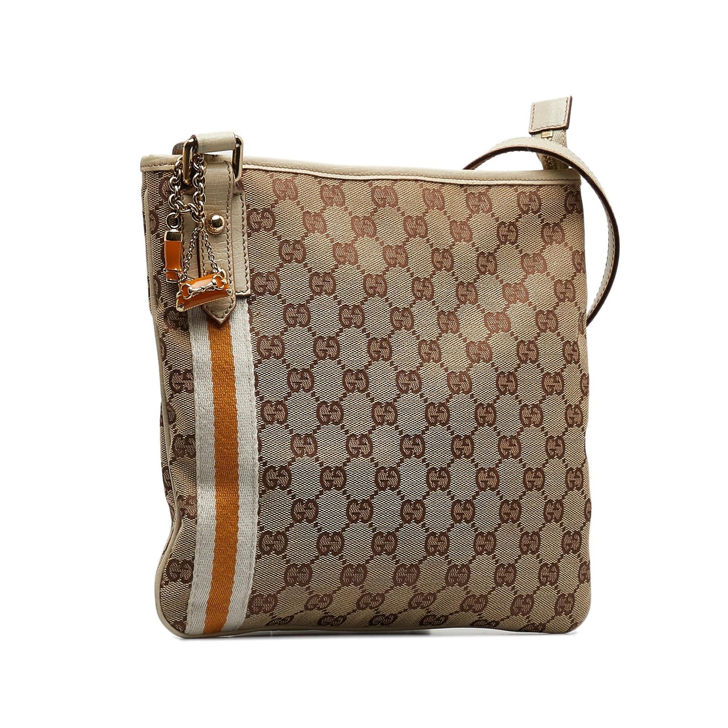 Gucci GG Jolicoeur SHG-mSVWxI Canvas Brown Crossbody Bag