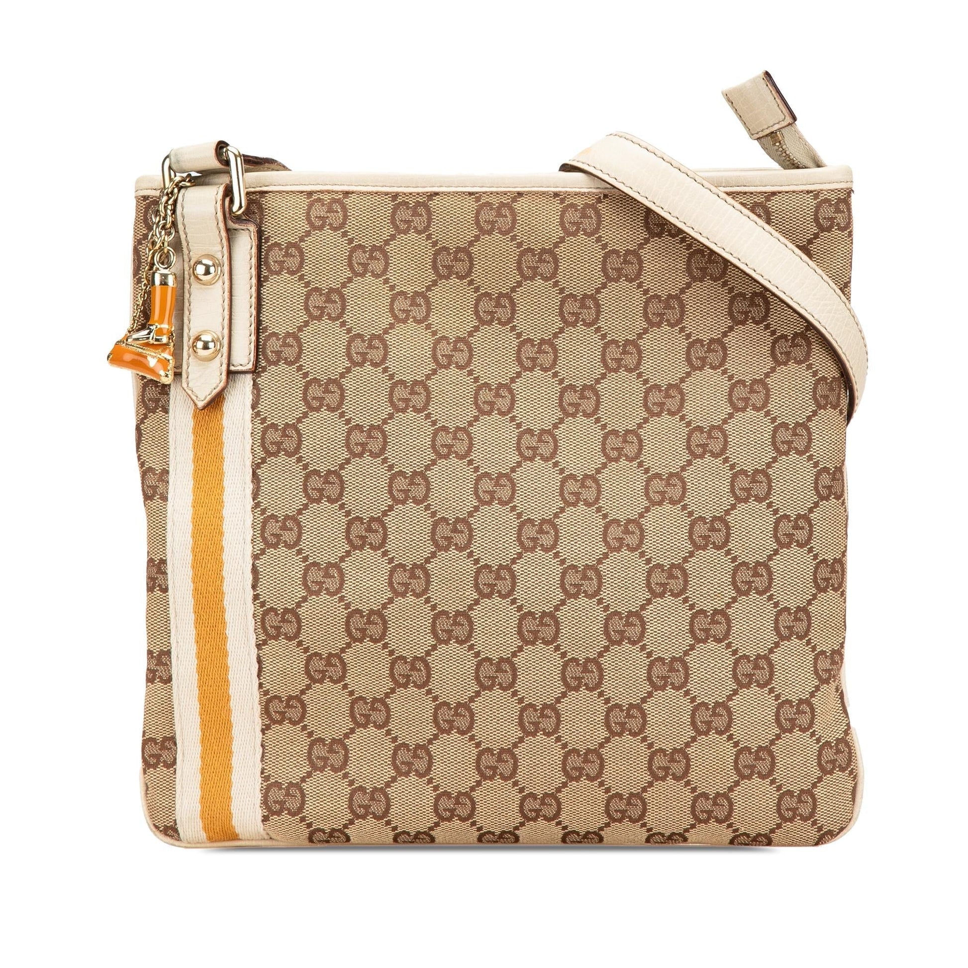 Gucci GG Jolicoeur Canvas Brown Crossbody Bag