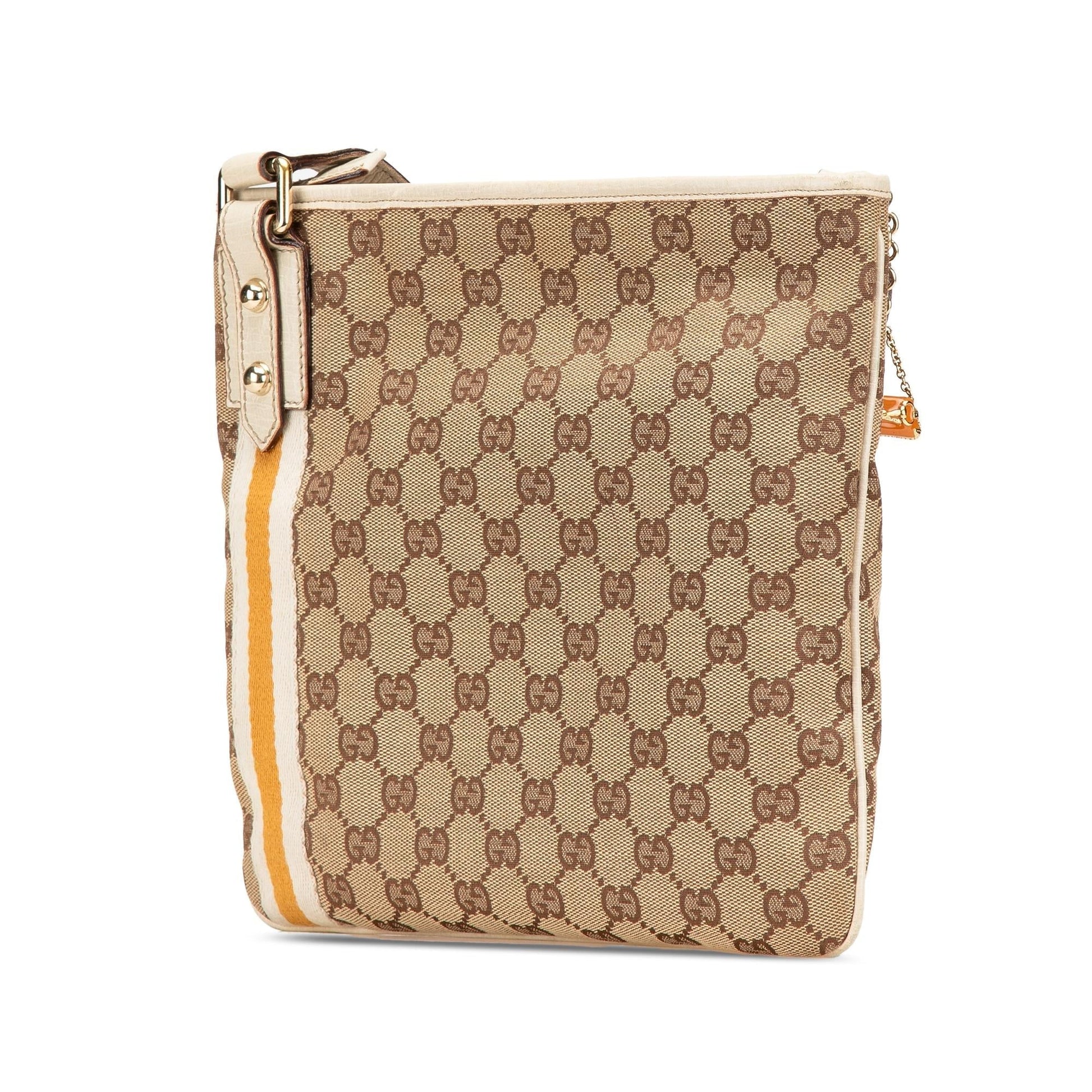 Gucci GG Jolicoeur Canvas Brown Crossbody Bag