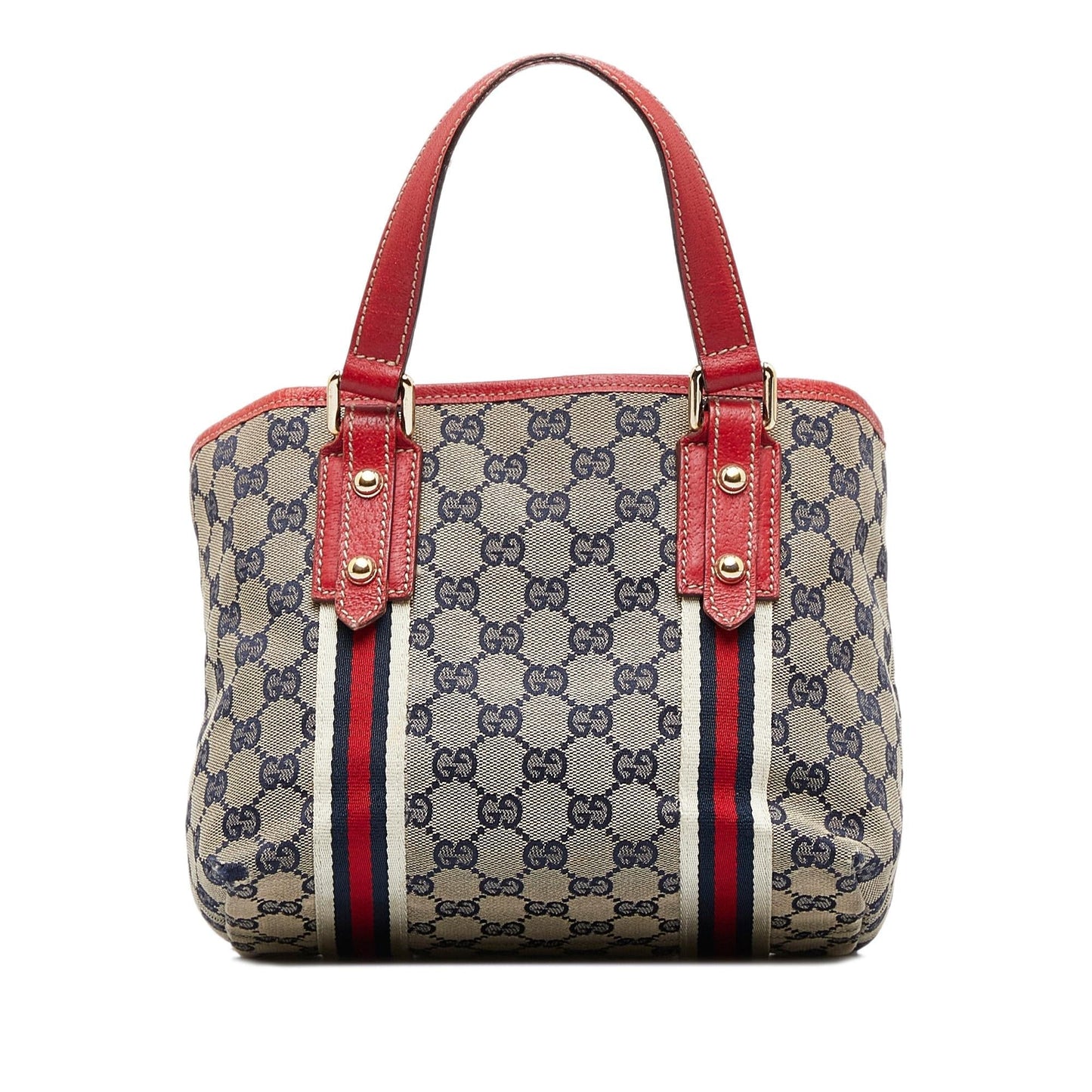 Gucci GG Jolicoeur SHG-XPh3cQ Canvas Calf Grey Satchel Bag