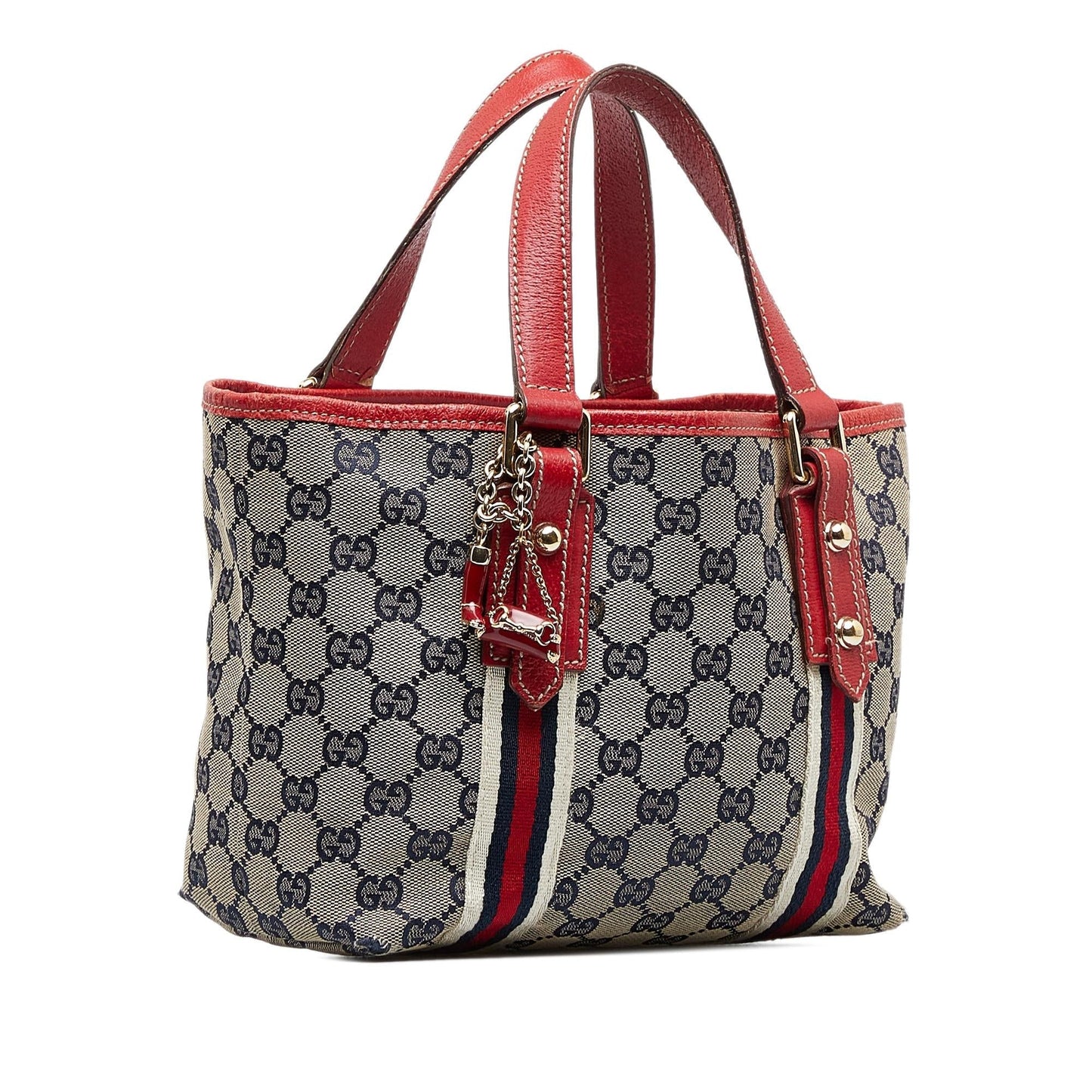 Gucci GG Jolicoeur SHG-XPh3cQ Canvas Calf Grey Satchel Bag