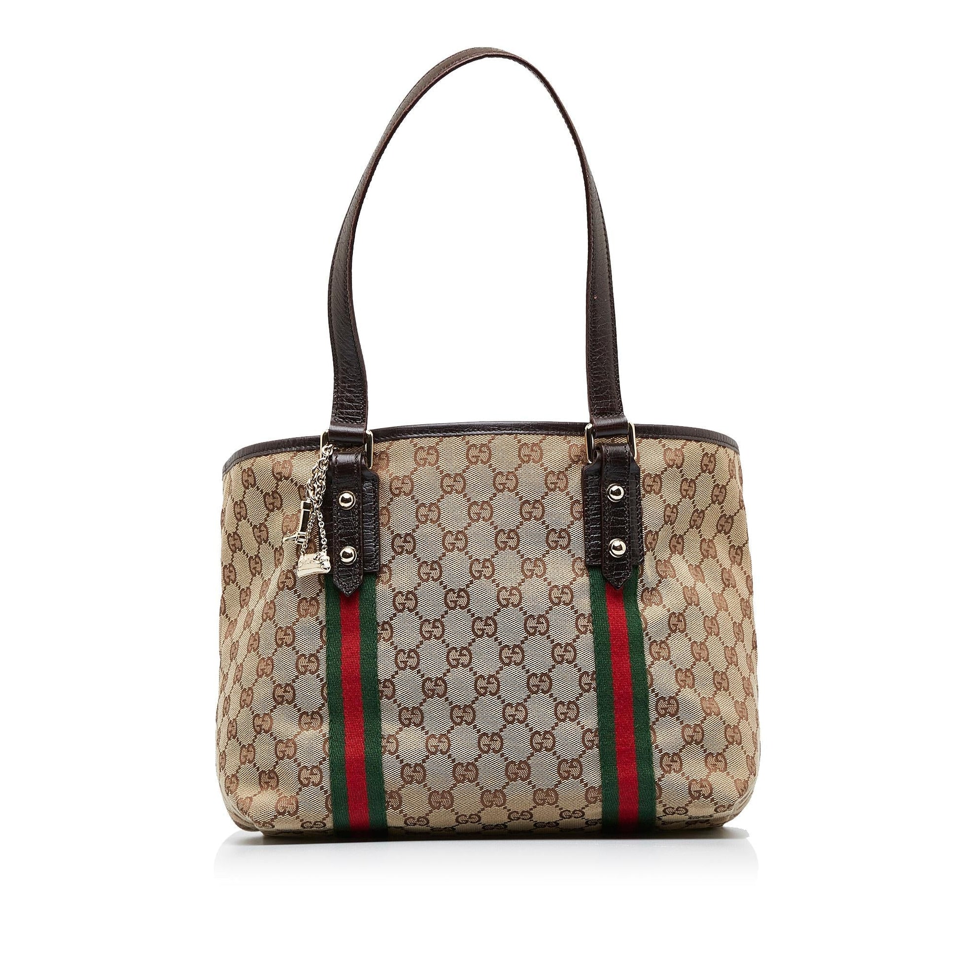 Gucci GG Jolicoeur SHG-zAjIcs Canvas Brown Satchel Bag