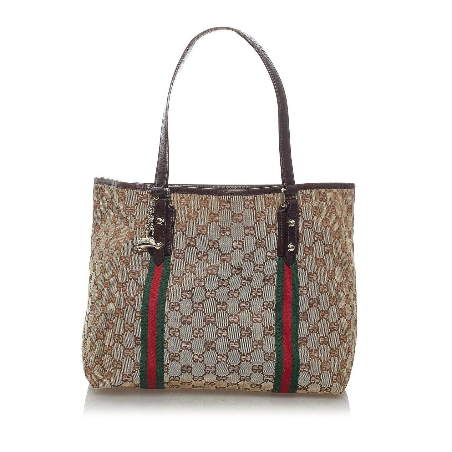 Gucci GG Jolicoeur SHG Canvas Brown Tote Bag 5